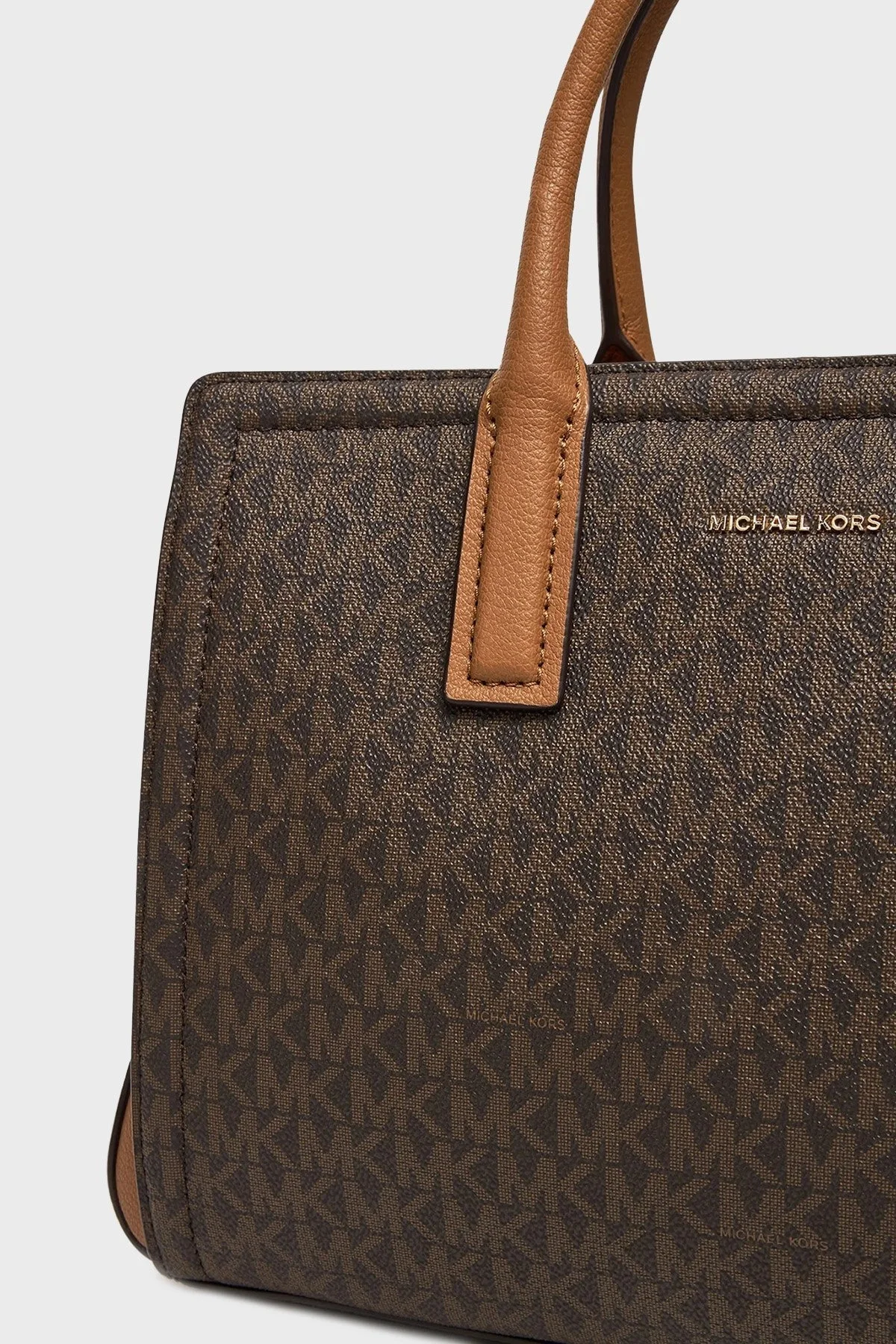 Michael Kors Logolu Çıkarılabilir Askılı Small 30S5G9IS1B252 Bayan Çanta 30S5G9IS1B 252 KAHVE - 6
