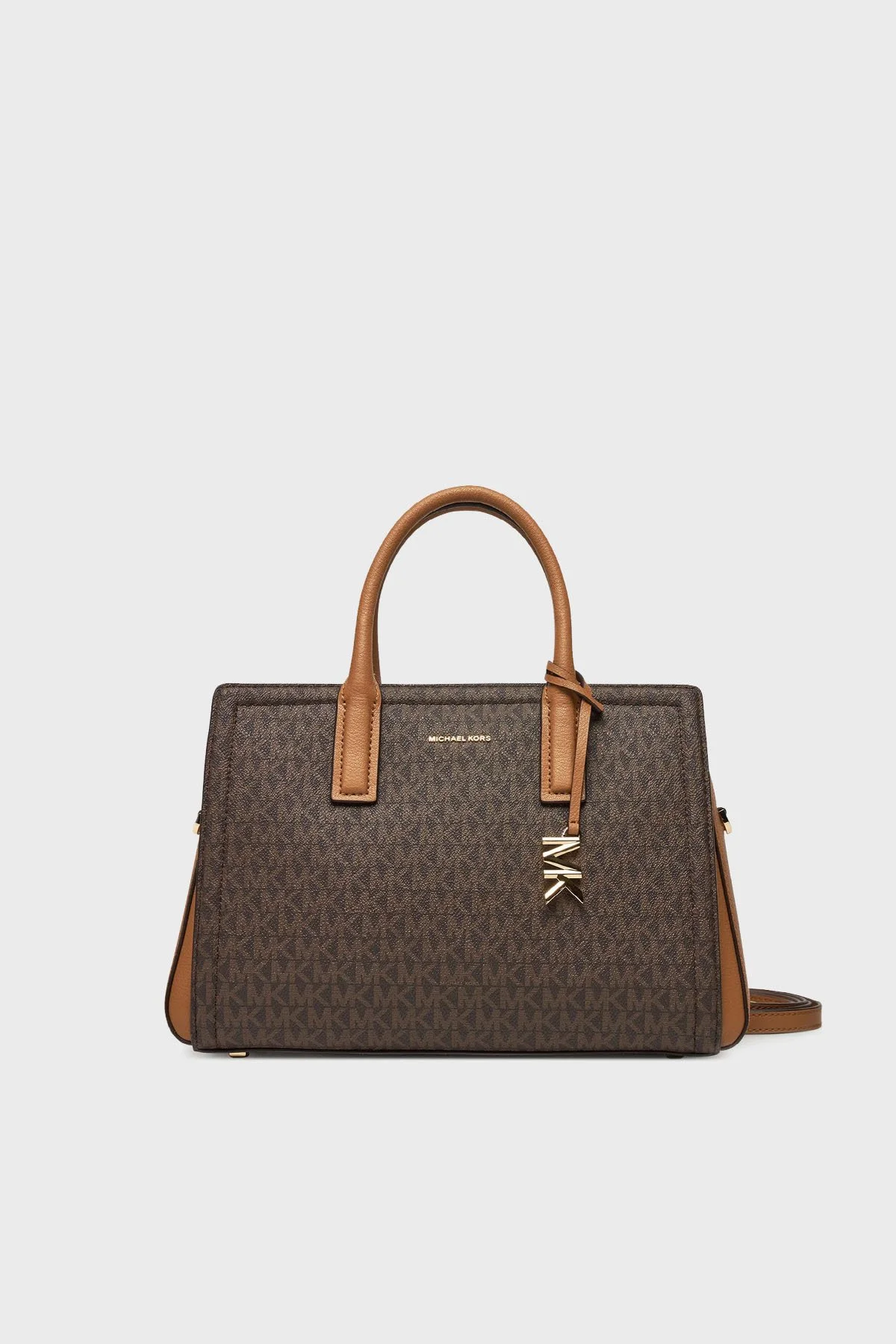 Michael Kors Logolu Çıkarılabilir Askılı Small 30S5G9IS1B252 Kadın Çanta 30S5G9IS1B 252 KAHVE - 1