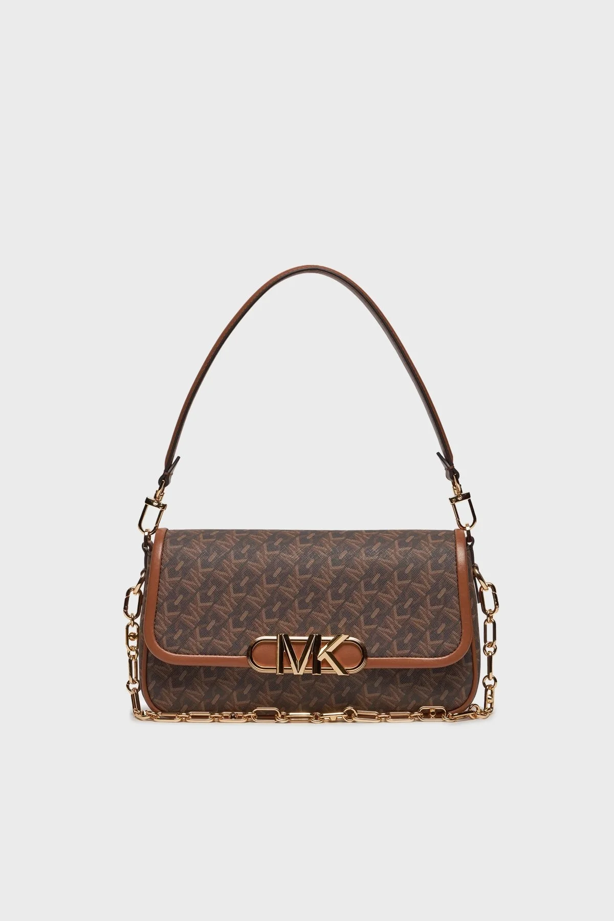 Michael Kors Logolu Çıkarılabilir Askılı Zincirli 30H3G7PC2B227 Bayan Çanta 30H3G7PC2B 227 KAHVE - 1