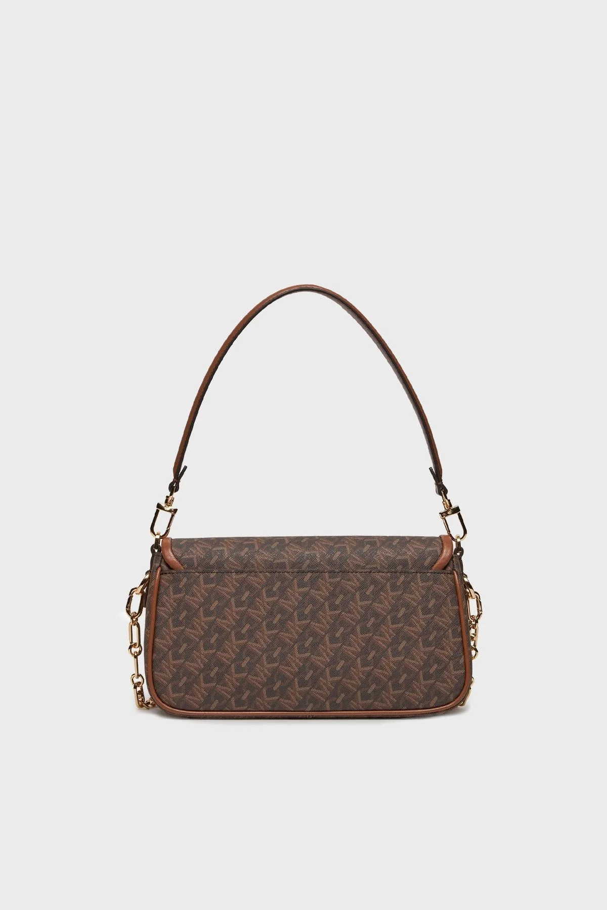 Michael Kors Logolu Çıkarılabilir Askılı Zincirli 30H3G7PC2B227 Bayan Çanta 30H3G7PC2B 227 KAHVE - 3