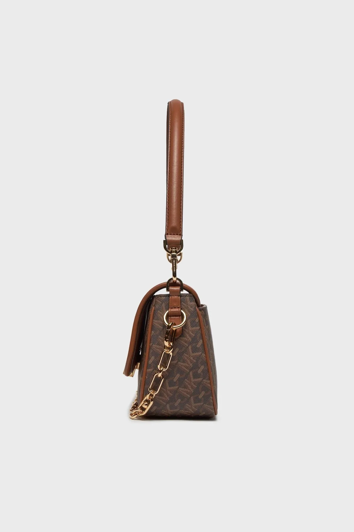 Michael Kors Logolu Çıkarılabilir Askılı Zincirli 30H3G7PC2B227 Bayan Çanta 30H3G7PC2B 227 KAHVE - 4