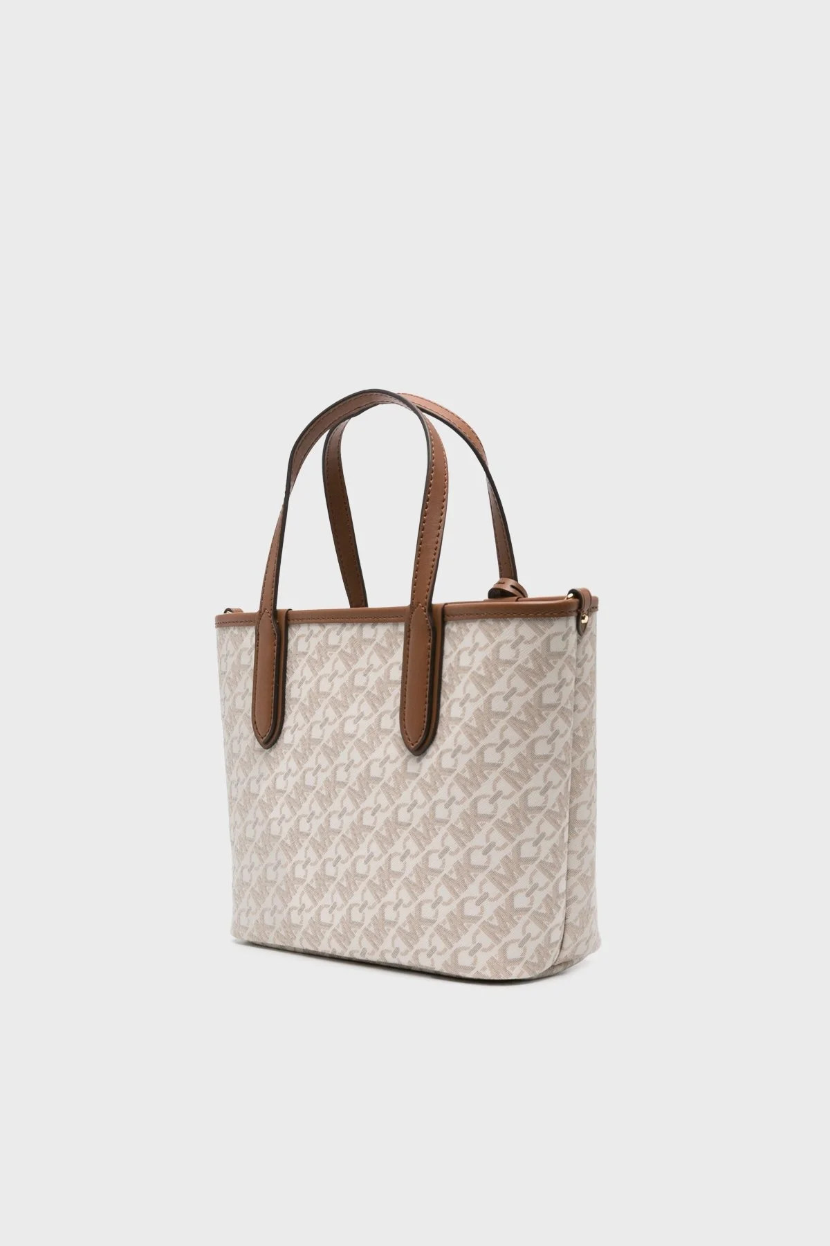 Michael Kors Logolu Çıkarılabilir İç Bölmeli Tote 30R4GZAT0B099 Bayan Çanta 30R4GZAT0B 099 EKRU - 3