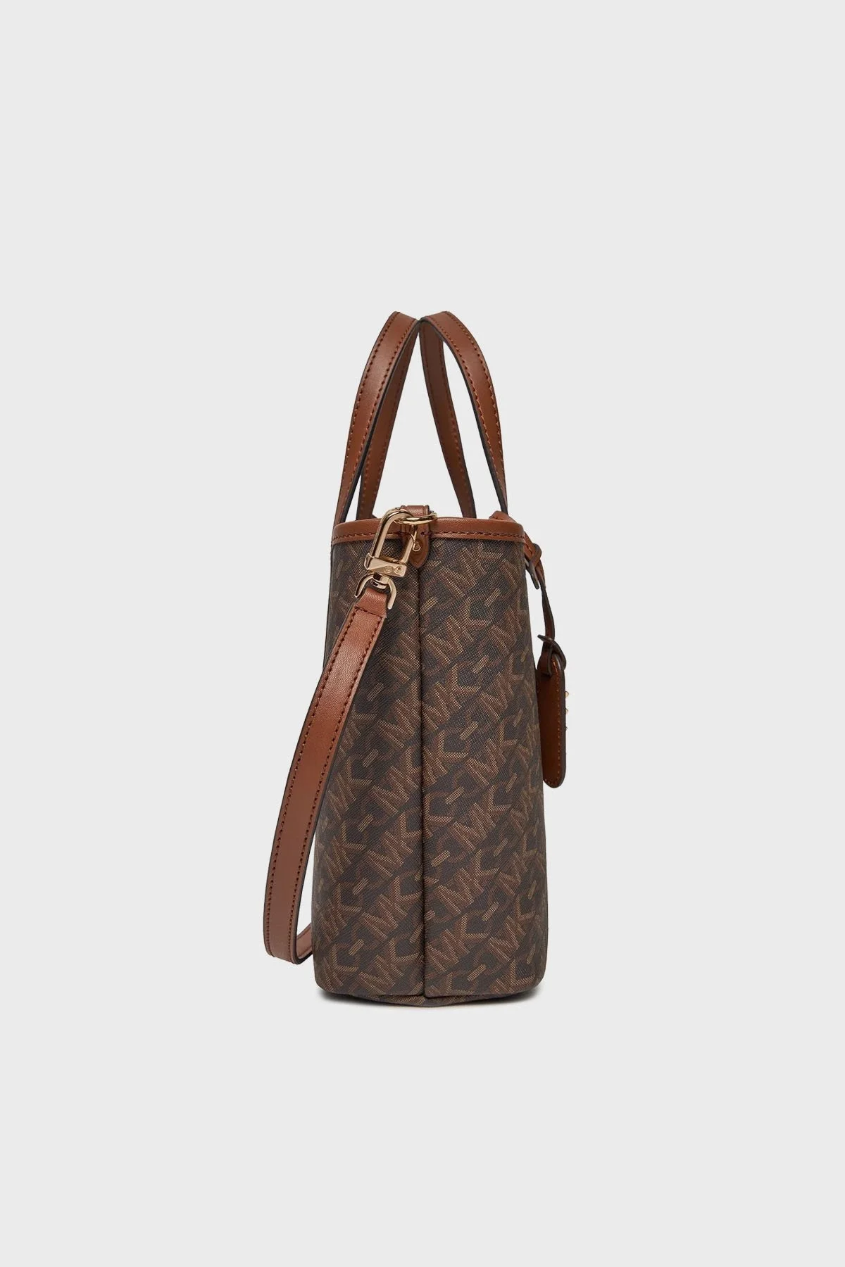 Michael Kors Logolu Çıkarılabilir İç Bölmeli Tote 30R4GZAT0B227 Bayan Çanta 30R4GZAT0B 227 KAHVE - 3