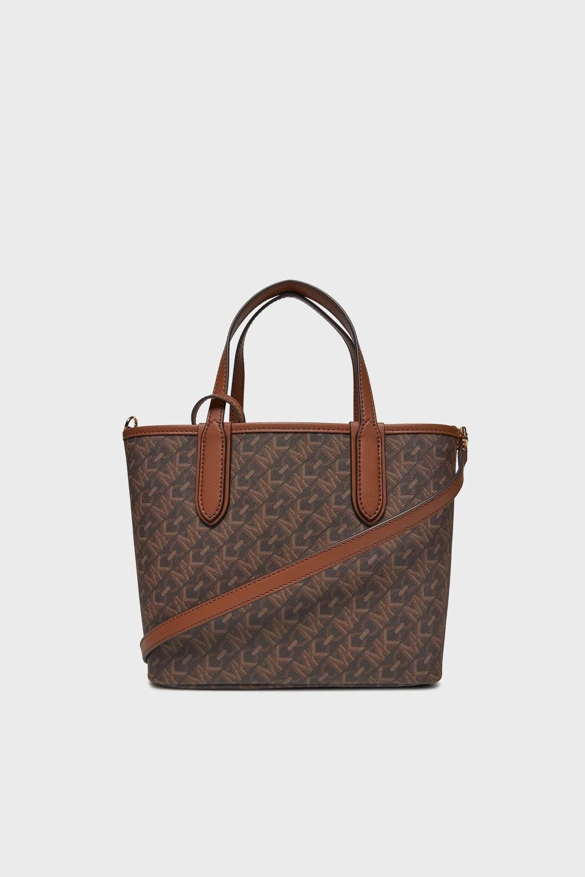Michael Kors Logolu Çıkarılabilir İç Bölmeli Tote 30R4GZAT0B227 Bayan Çanta 30R4GZAT0B 227 KAHVE - 4