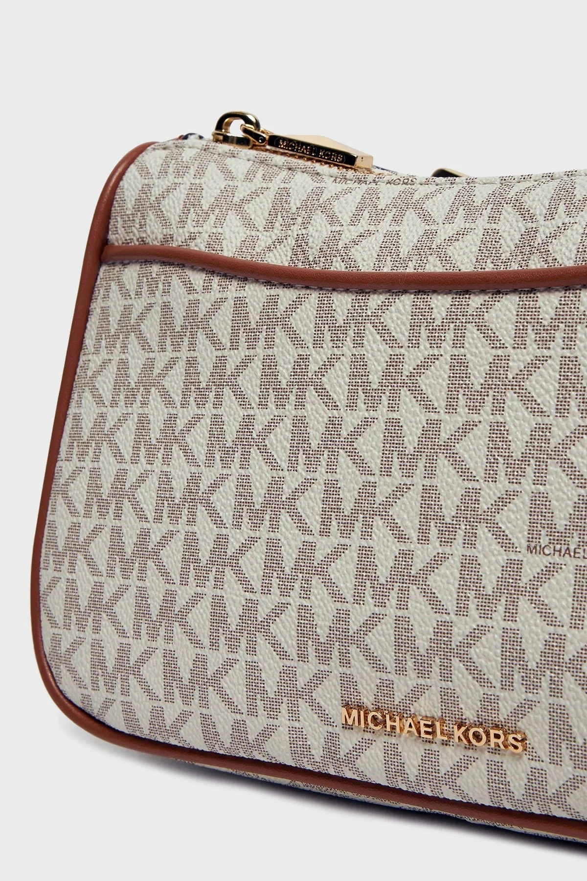 Michael Kors Logolu Çıkarılabilir Mini Cüzdanlı 32S3GJ6C8B149 Bayan Çanta 32S3GJ6C8B 149 EKRU - 8