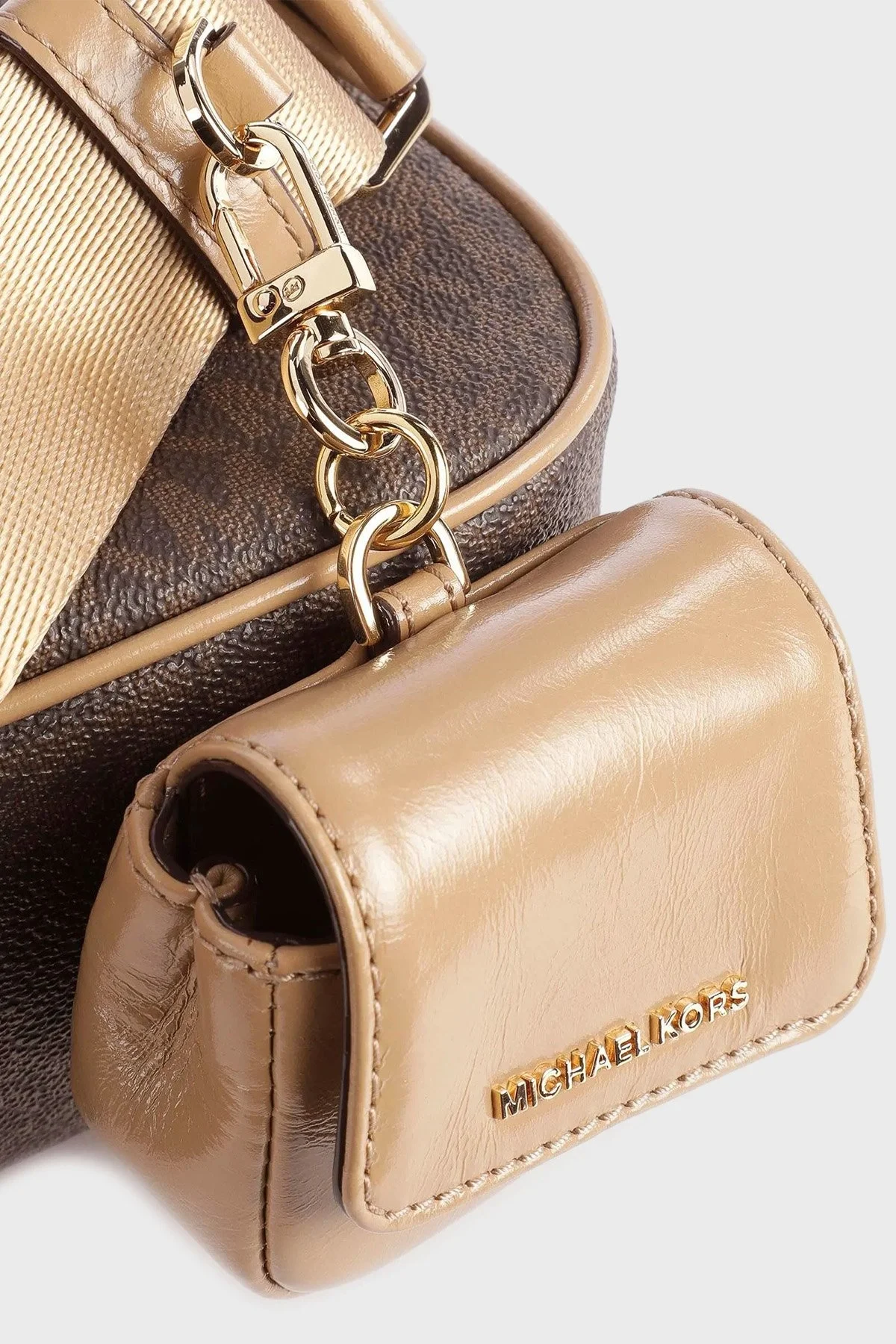 Michael Kors Çıkarılabilir Mini Cüzdanlı Hakiki Deri 32F3GJ6C8B222 Bayan Çanta 32F3GJ6C8B 222 KAHVE - 3