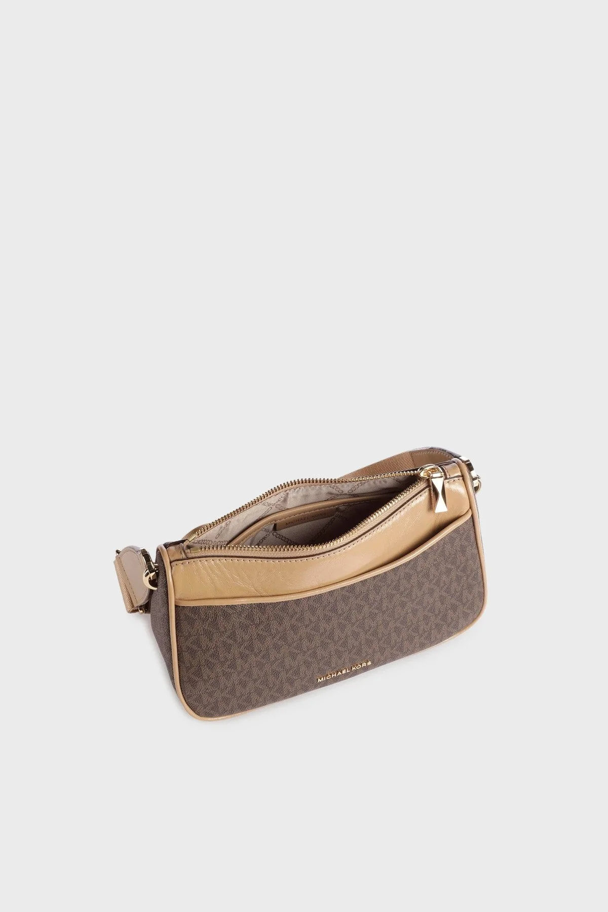 Michael Kors Çıkarılabilir Mini Cüzdanlı Hakiki Deri 32F3GJ6C8B222 Bayan Çanta 32F3GJ6C8B 222 KAHVE - 5