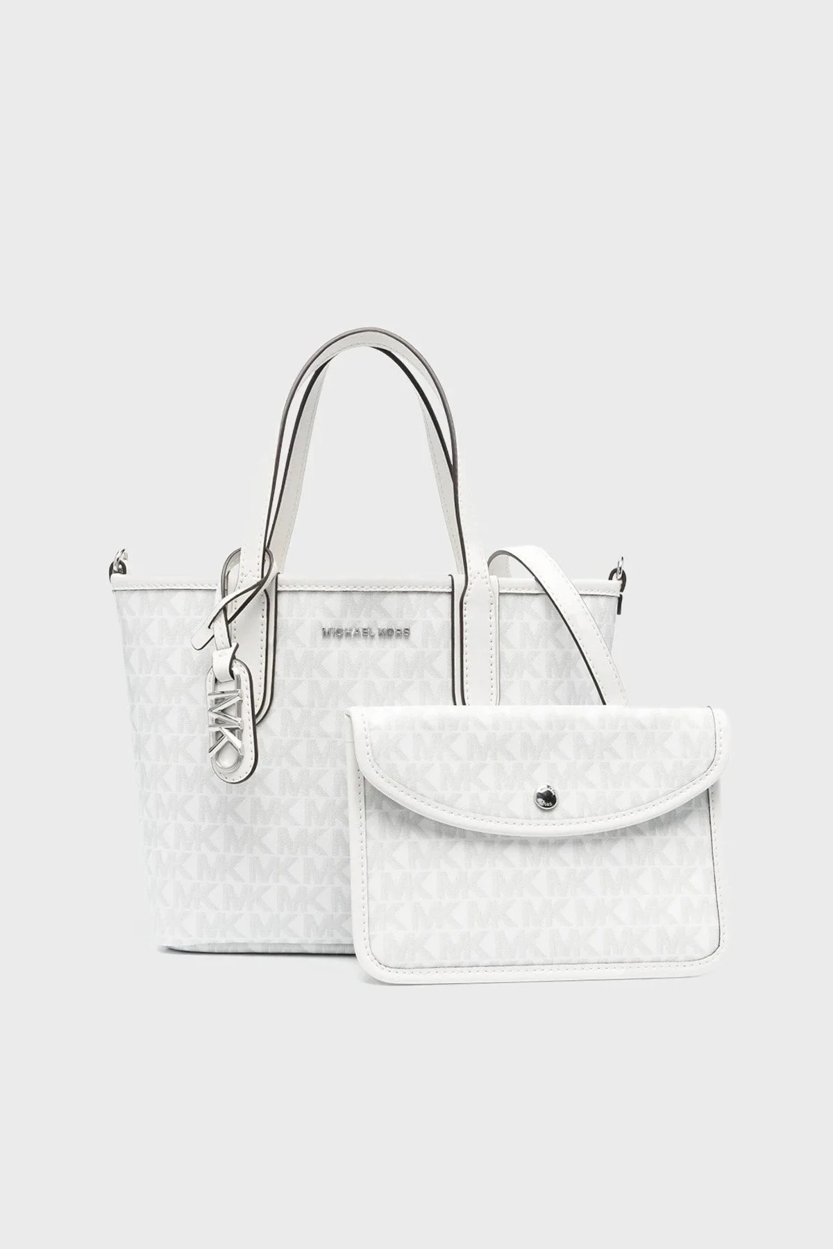 Michael Kors Logolu Çıkarılabilir Omuz Askılı 30S3SZAT0V101 Bayan Çanta 30S3SZAT0V 101 BEYAZ - 1