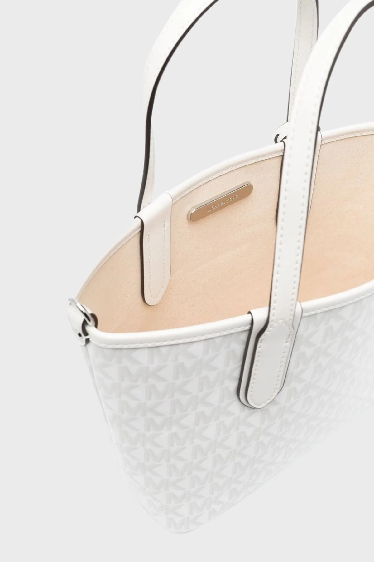 Michael Kors Logolu Çıkarılabilir Omuz Askılı 30S3SZAT0V101 Bayan Çanta 30S3SZAT0V 101 BEYAZ - 5