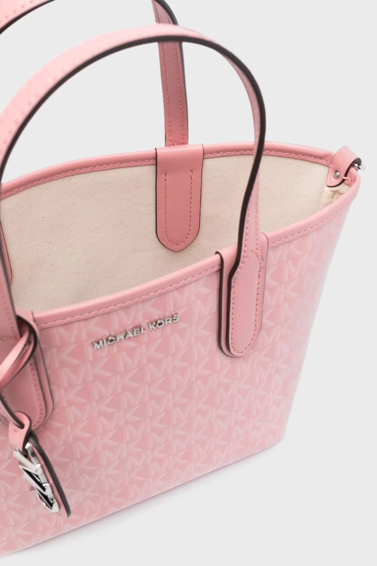 Michael Kors Logolu Çıkarılabilir Omuz Askılı 30S3SZAT0V664 Bayan Çanta 30S3SZAT0V 664 PUDRA - 5