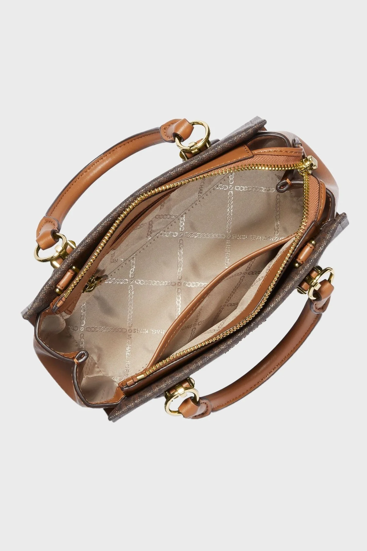 Michael Kors Logolu Çıkarılabilir Omuz Askılı 32F2G6AC1B252 Bayan Çanta 32F2G6AC1B 252 KAHVE - 3