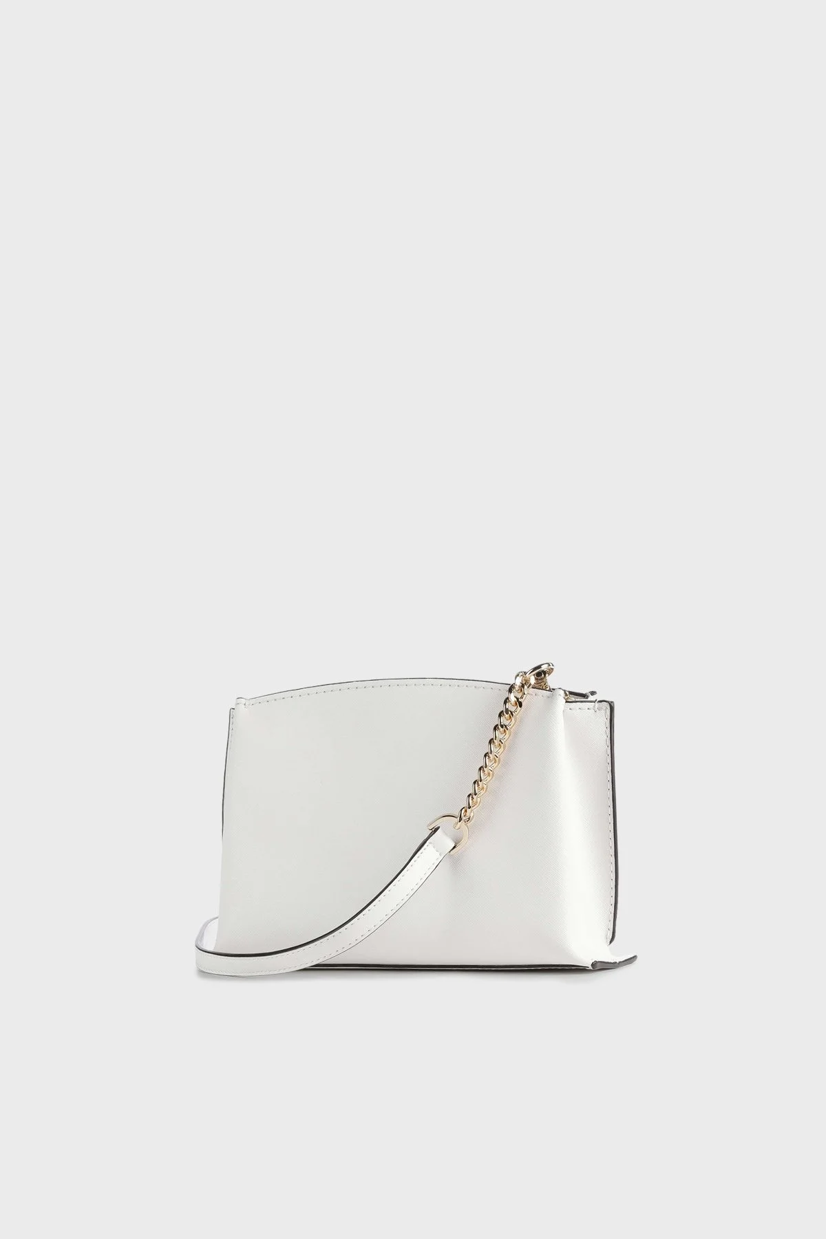 Michael Kors Logolu Çıkarılabilir Omuz Askılı Hakiki Deri 30S3GR0M2L085 Bayan Çanta 30S3GR0M2L 085 BEYAZ - 2