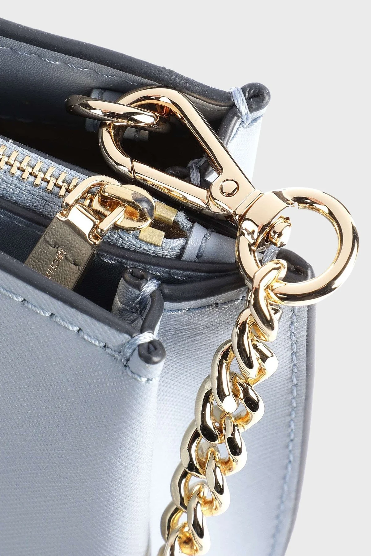 Michael Kors Logolu Çıkarılabilir Omuz Askılı Hakiki Deri 30S3GR0M2L487 Bayan Çanta 30S3GR0M2L 487 MAVİ - 4