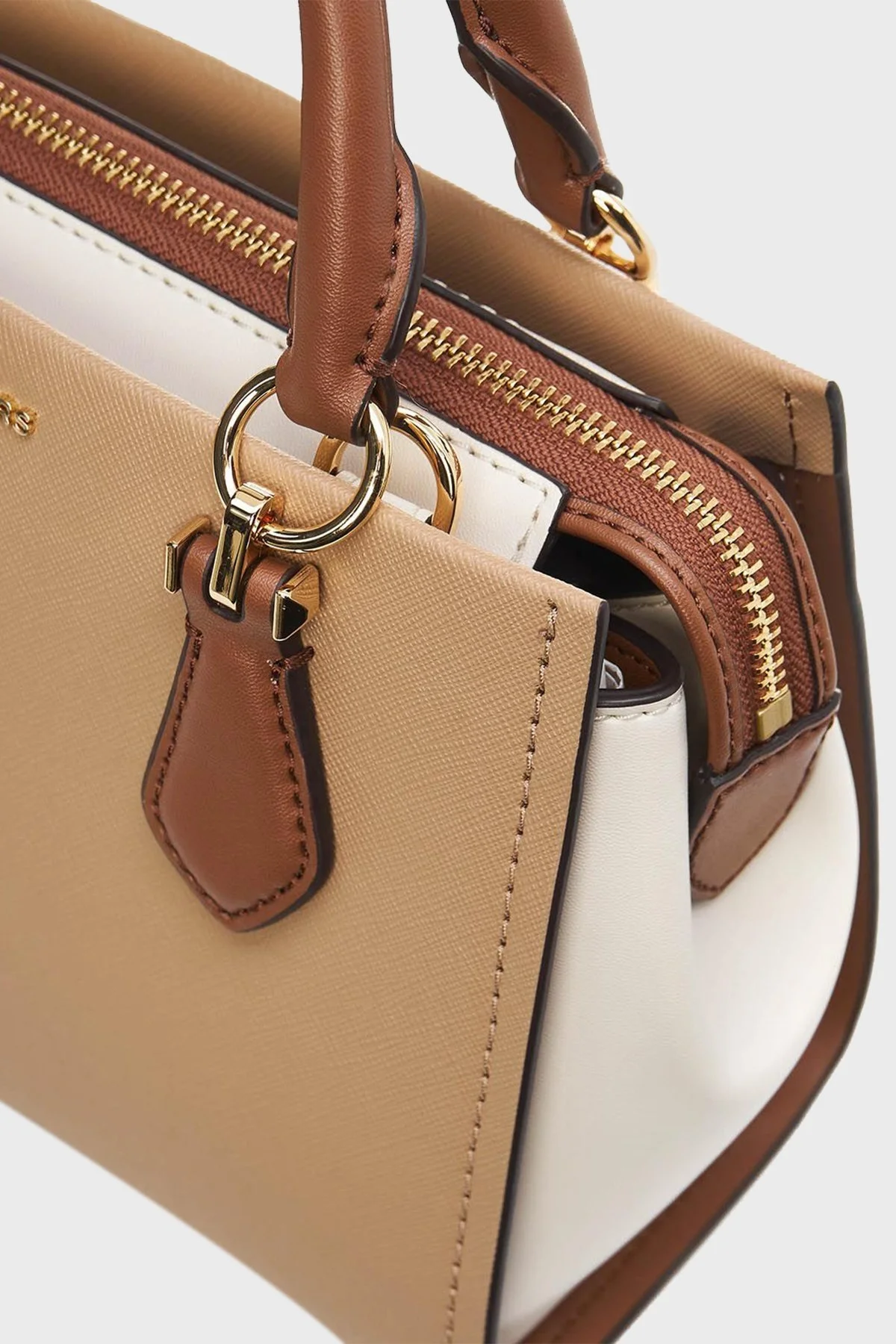 Michael Kors Logolu Çıkarılabilir Omuz Askılı Hakiki Deri 32S2G6AC1T260 Bayan Çanta 32S2G6AC1T 260 TABA - 5