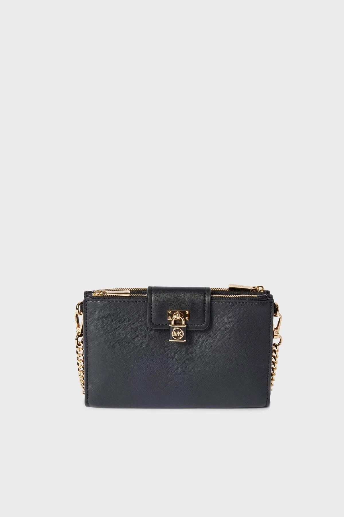 Michael Kors Logolu Çıkarılabilir Omuz Askılı Hakiki Deri 32S3GR0C1L001 Bayan Çanta 32S3GR0C1L 001 SİYAH - 1