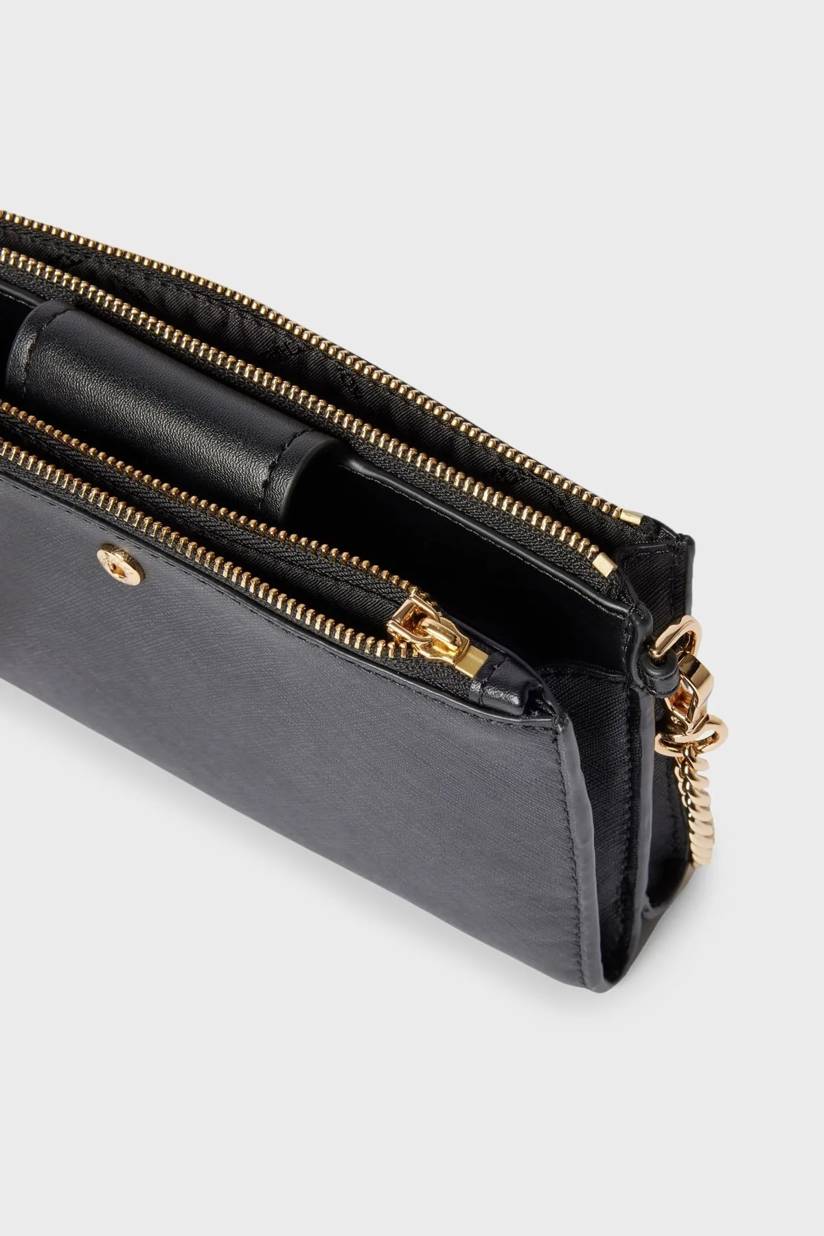 Michael Kors Logolu Çıkarılabilir Omuz Askılı Hakiki Deri 32S3GR0C1L001 Bayan Çanta 32S3GR0C1L 001 SİYAH - 3