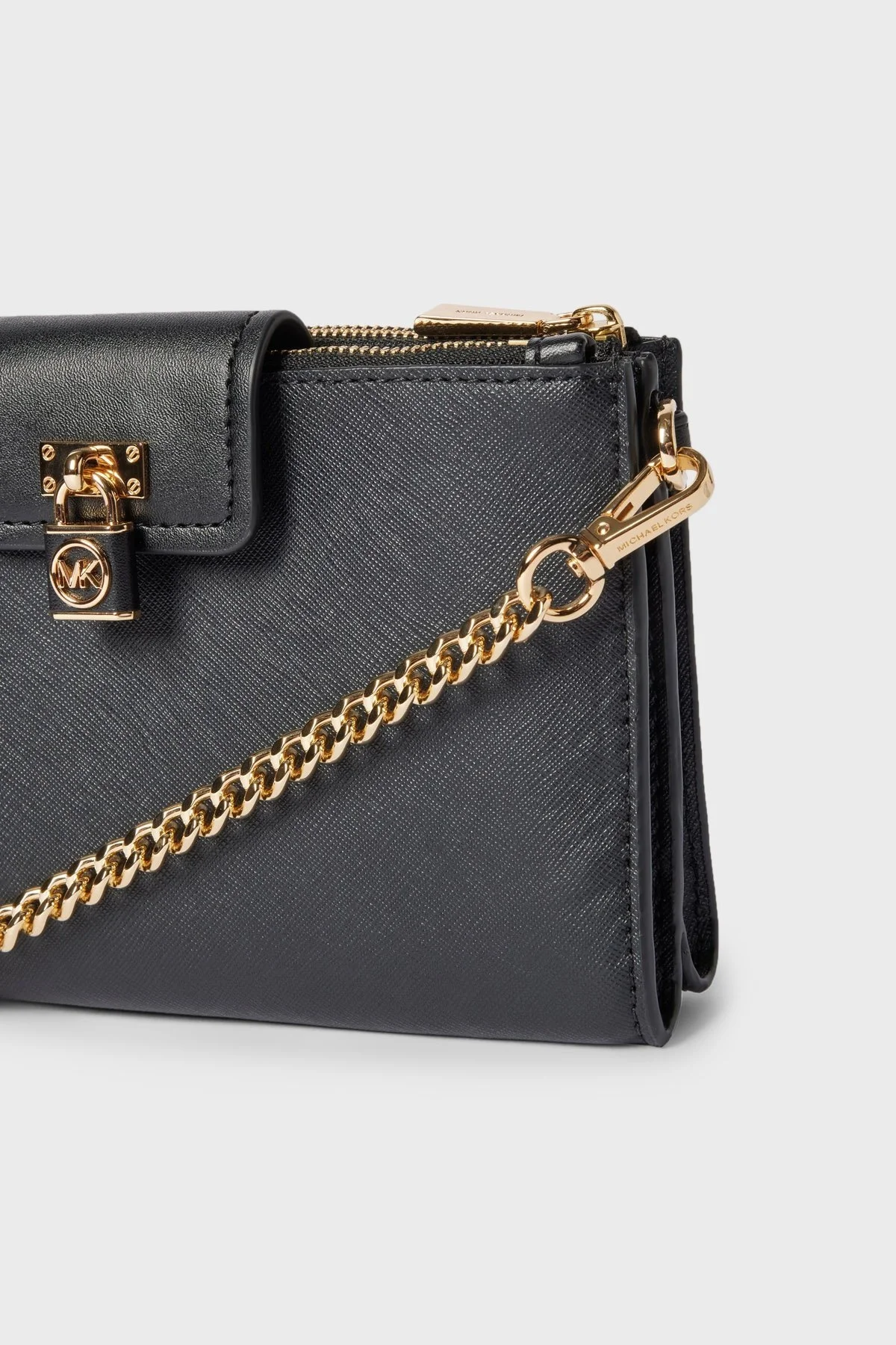 Michael Kors Logolu Çıkarılabilir Omuz Askılı Hakiki Deri 32S3GR0C1L001 Bayan Çanta 32S3GR0C1L 001 SİYAH - 4