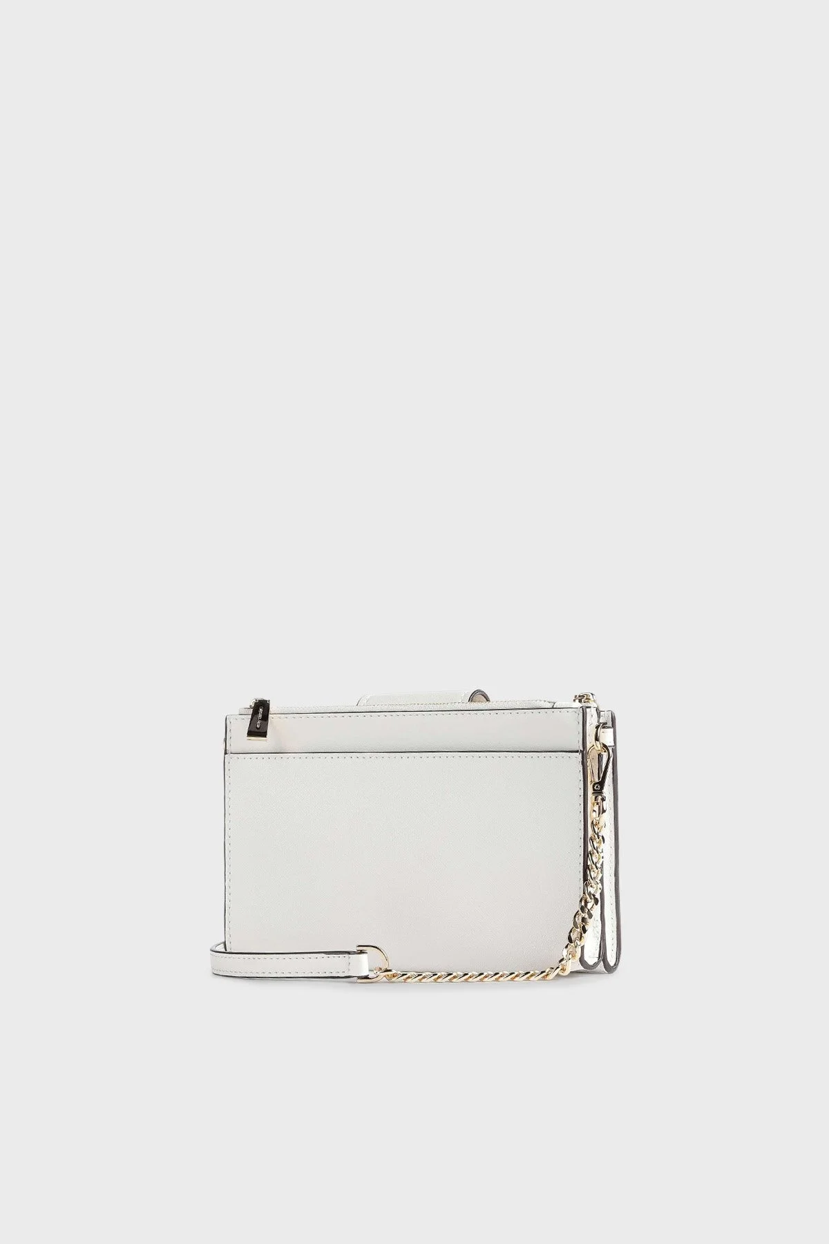 Michael Kors Logolu Çıkarılabilir Omuz Askılı Hakiki Deri 32S3GR0C1L085 Bayan Çanta 32S3GR0C1L 085 BEYAZ - 2