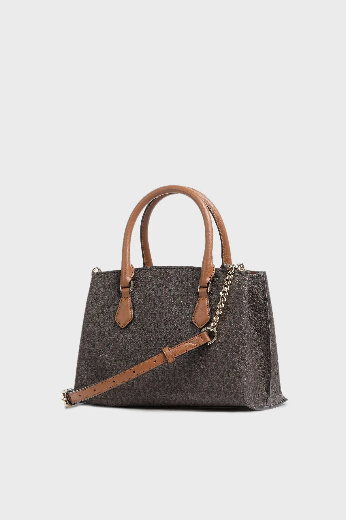 Michael Kors Logolu Çıkarılabilir Uzatma Askılı 30S3GR0S1B252 Bayan Çanta 30S3GR0S1B 252 KAHVE - 2
