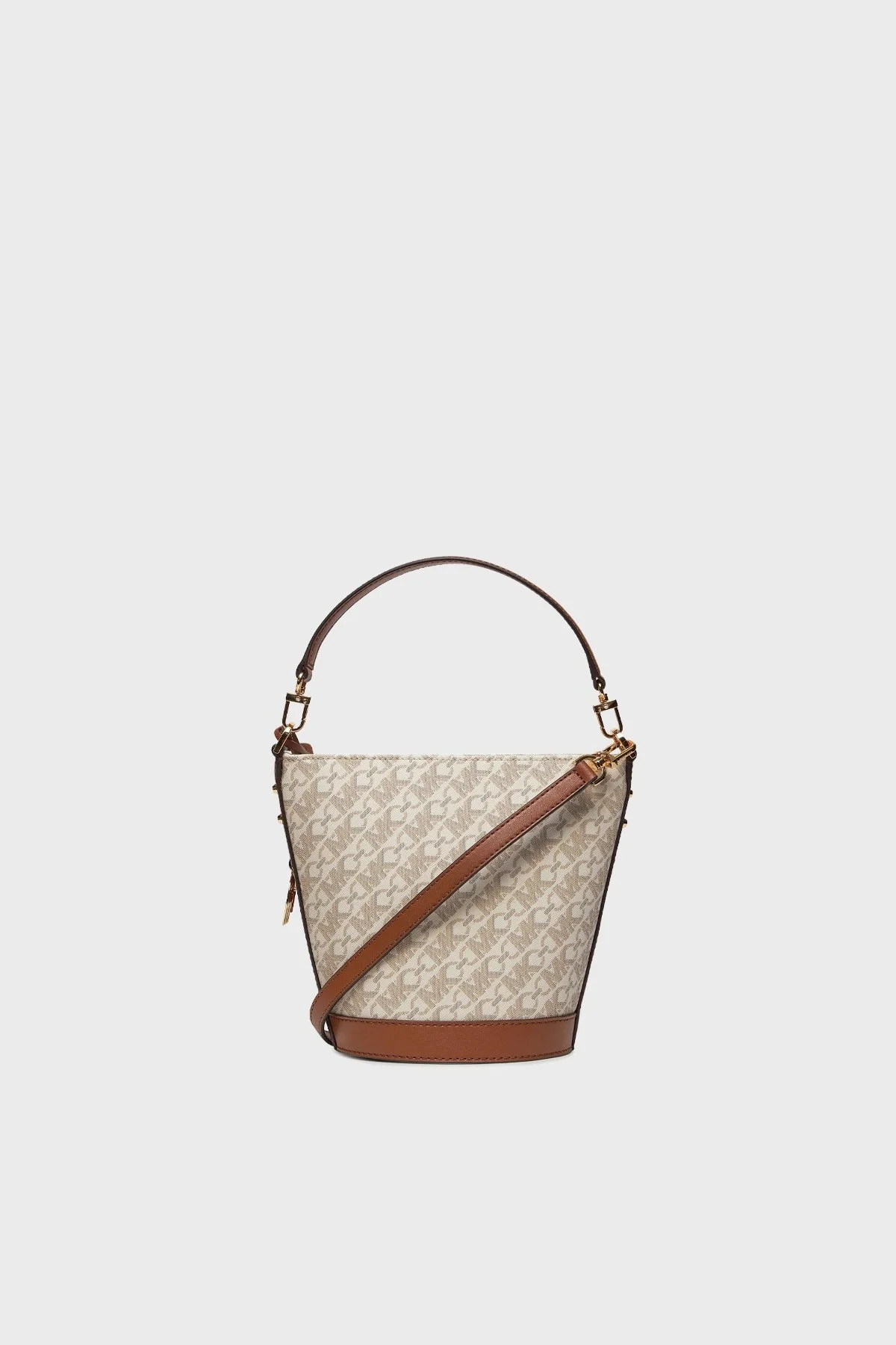 Michael Kors Logolu Çıkarılabilir Uzatma Askılı 32R4G10C5B099 Bayan Çanta 32R4G10C5B 099 EKRU - 4