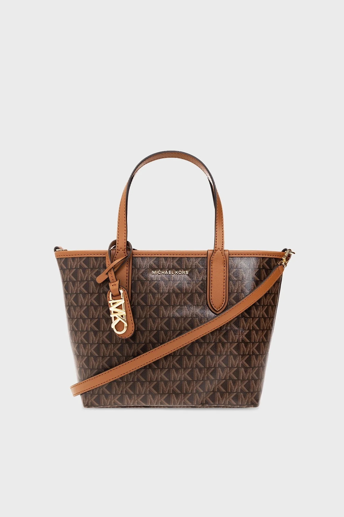 Michael Kors Logolu Çıkarılabilir Uzatma Askılı Bayan Çanta 30S3GZAT0V 252 KAHVE - 1