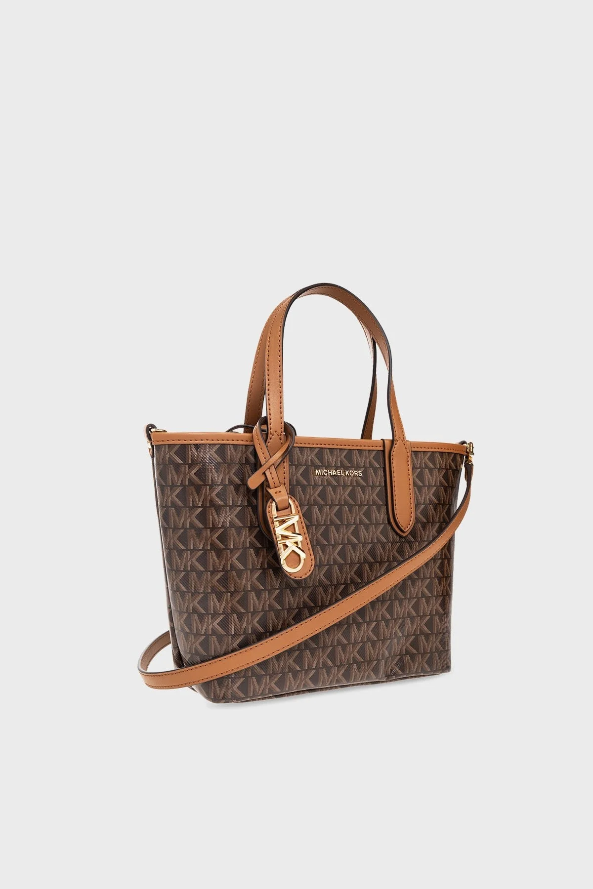 Michael Kors Logolu Çıkarılabilir Uzatma Askılı Bayan Çanta 30S3GZAT0V 252 KAHVE - 6