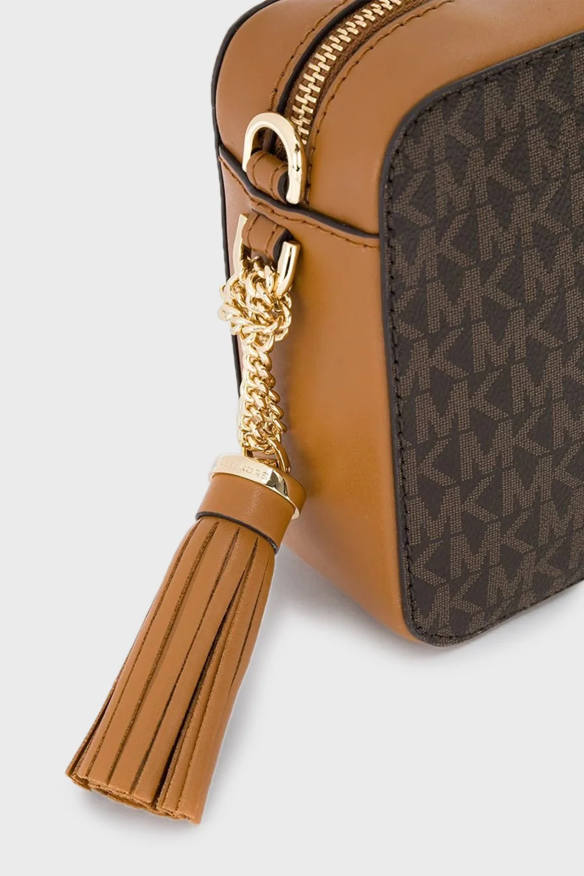 Michael Kors Logolu Çıkarılabilir Uzatma Askılı Crossbodies Kadın Çanta 32F8GF5M2B 200 KAHVE - 3