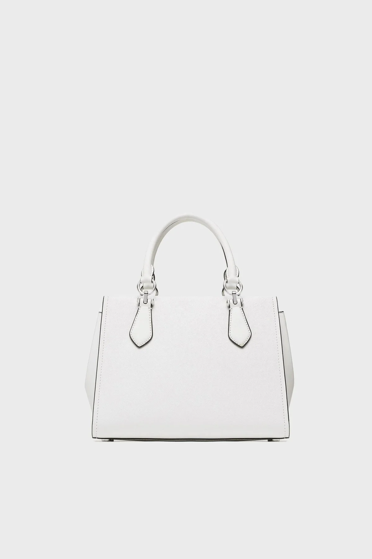 Michael Kors Logolu Çıkarılabilir Uzatma Askılı Hakiki Deri Bayan Çanta 30S2S6AS2L 085 BEYAZ - 3