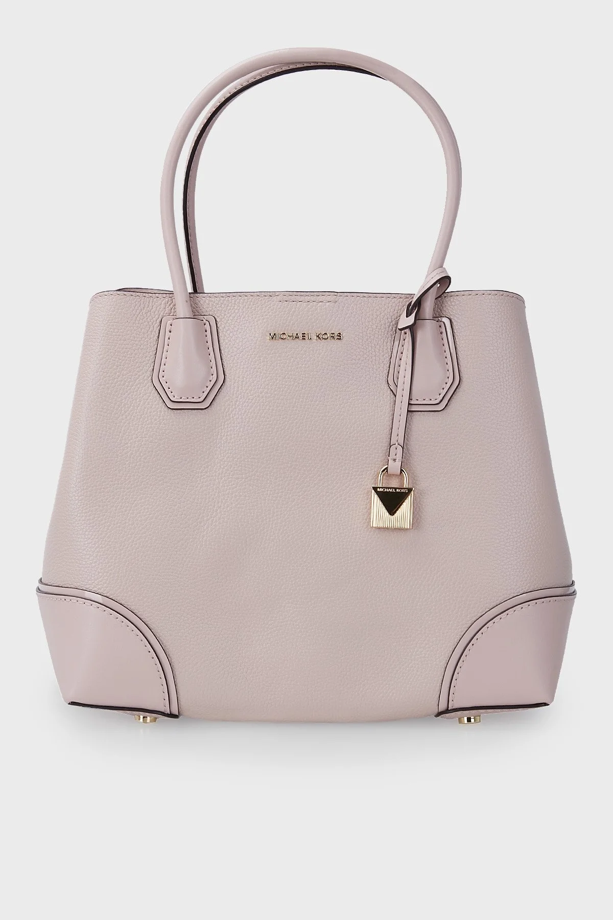 Michael Kors Logolu Çıkarılabilir Uzatma Askılı Mercer Gallery Bayan Çanta 30H7GZ5T6A 187 PUDRA - 1