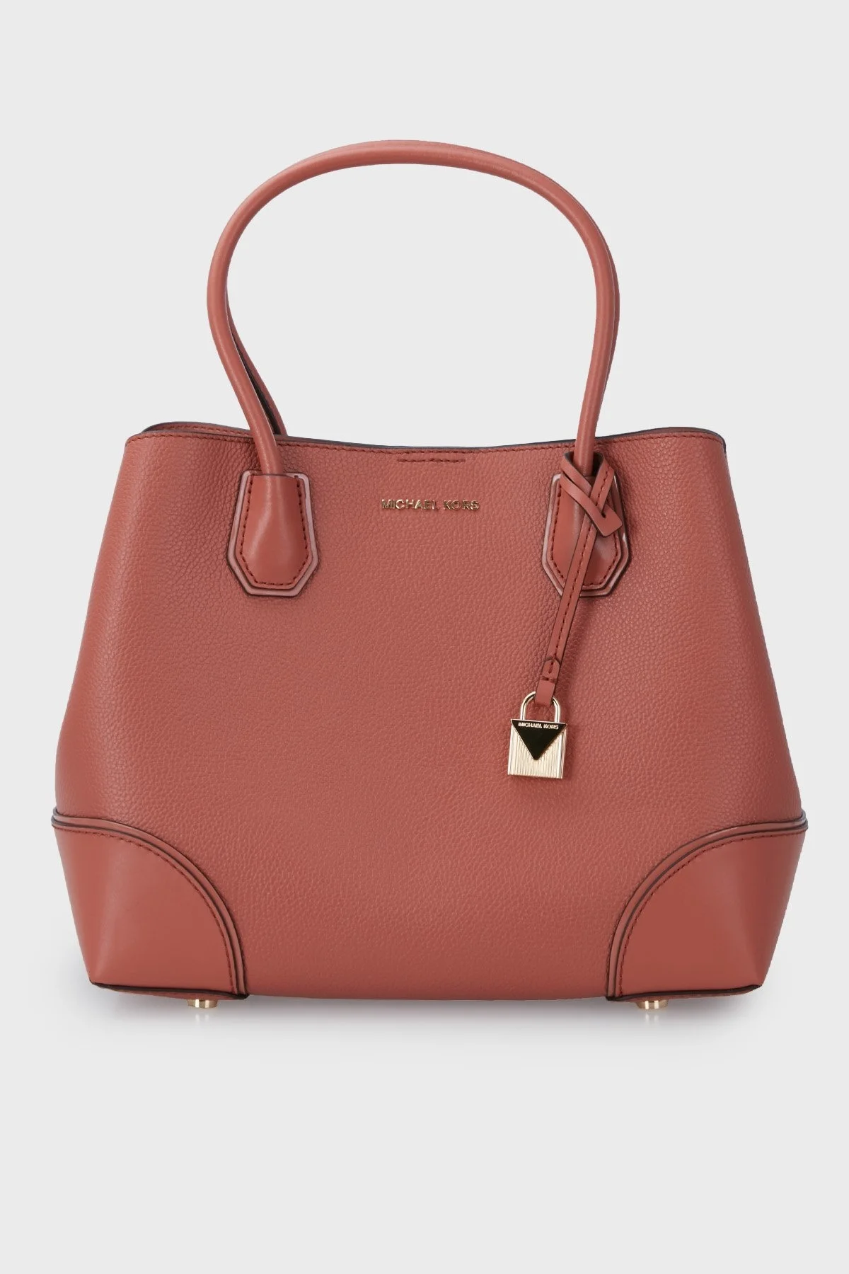 Michael Kors Logolu Çıkarılabilir Uzatma Askılı Mercer Gallery Bayan Çanta 30H7GZ5T6A 821 KİREMİT - 1