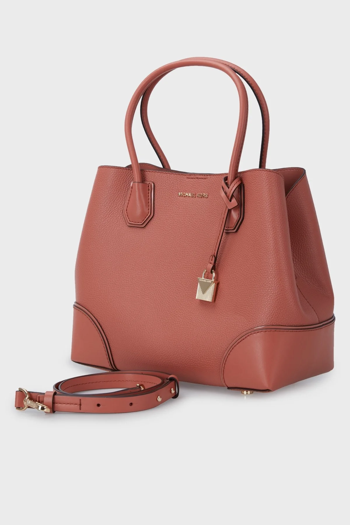 Michael Kors Logolu Çıkarılabilir Uzatma Askılı Mercer Gallery Bayan Çanta 30H7GZ5T6A 821 KİREMİT - 2