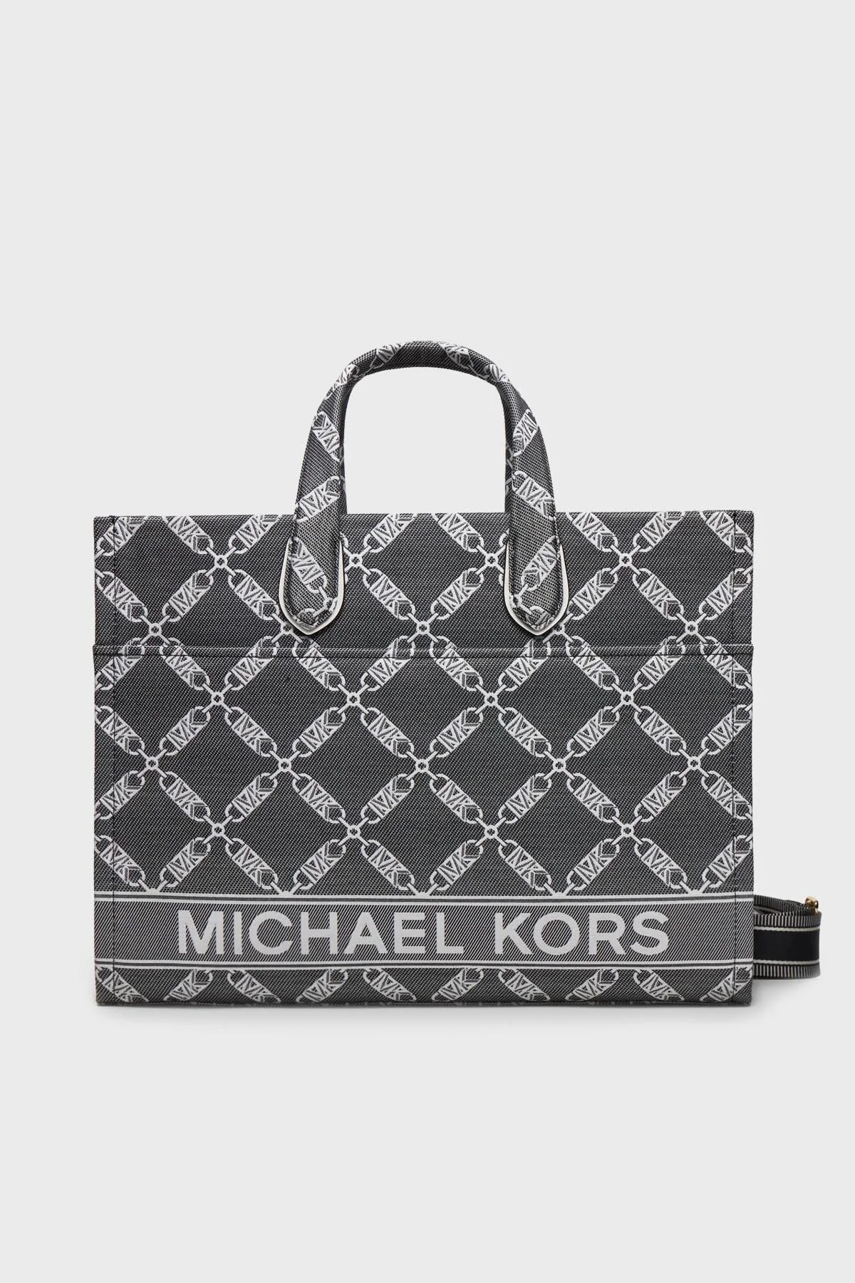 Michael Kors Logolu Çıkarılabilir Uzatma Askılı Tote 30S4G3GT3J012 Bayan Çanta 30S4G3GT3J 012 SİYAH - 6