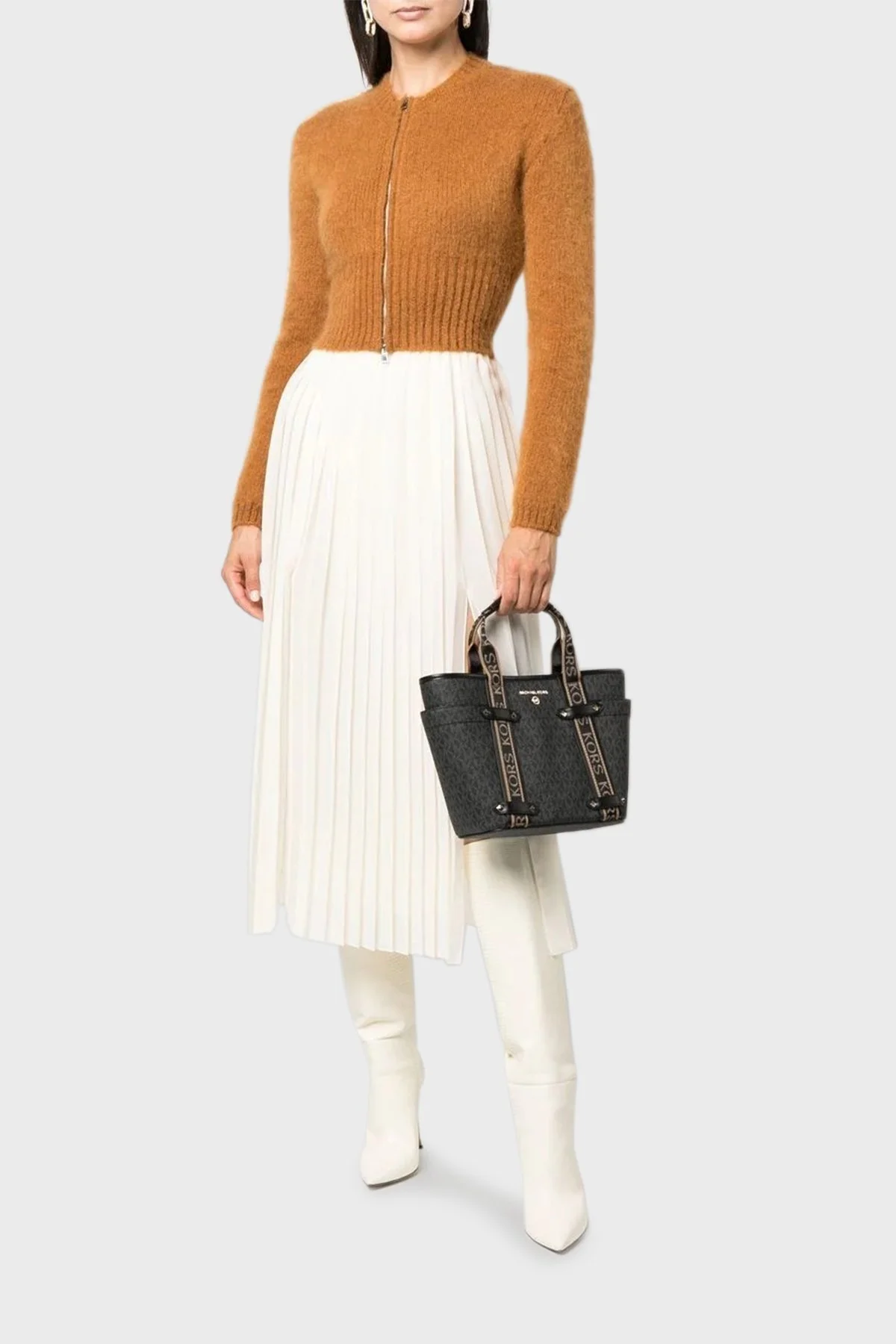 Michael Kors Logolu Çıkarılabilir ve Ayarlanabilir Omuz Askılı 30T2G5VT1B001 Bayan Çanta 30T2G5VT1B 001 SİYAH - 2