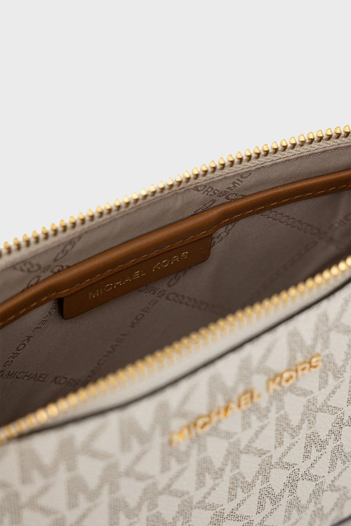 Michael Kors Logolu Çıkarılabilir Zincir Askılı 32F1GJ6W6B150 Bayan Çanta 32F1GJ6W6B 150 EKRU - 3