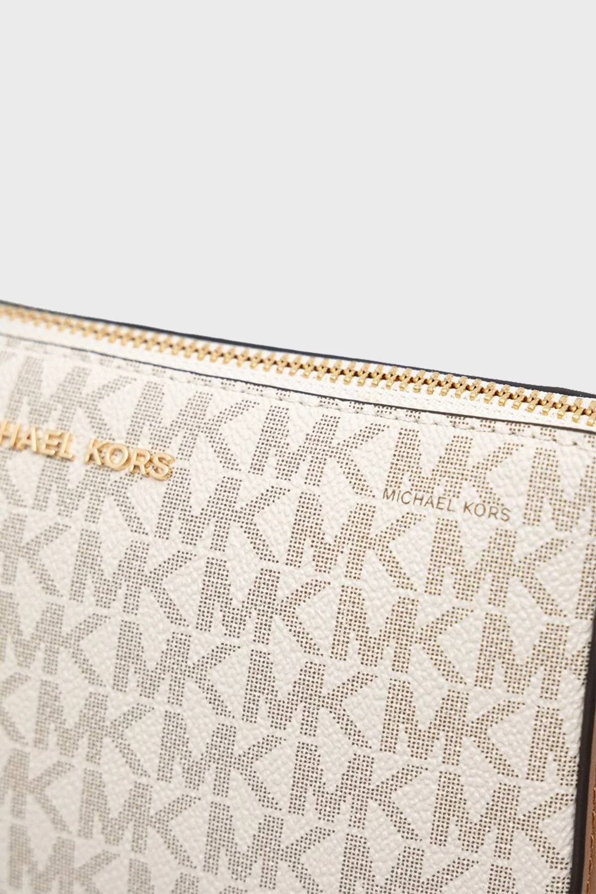 Michael Kors Logolu Çıkarılabilir Zincir Askılı 32F1GJ6W6B150 Bayan Çanta 32F1GJ6W6B 150 EKRU - 4
