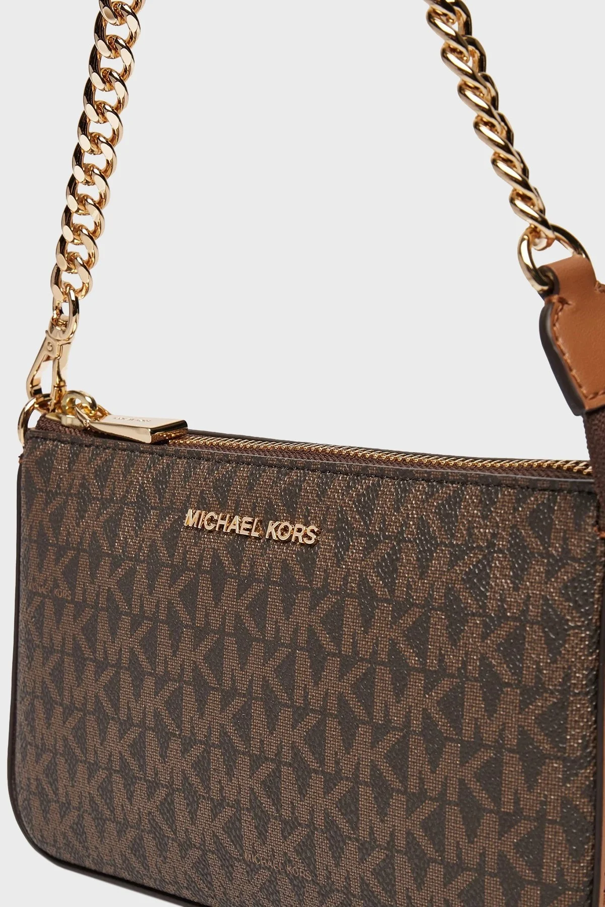 Michael Kors Logolu Çıkarılabilir Zincir Askılı 32F1GJ6W6B200 Bayan Çanta 32F1GJ6W6B 200 KAHVE - 5