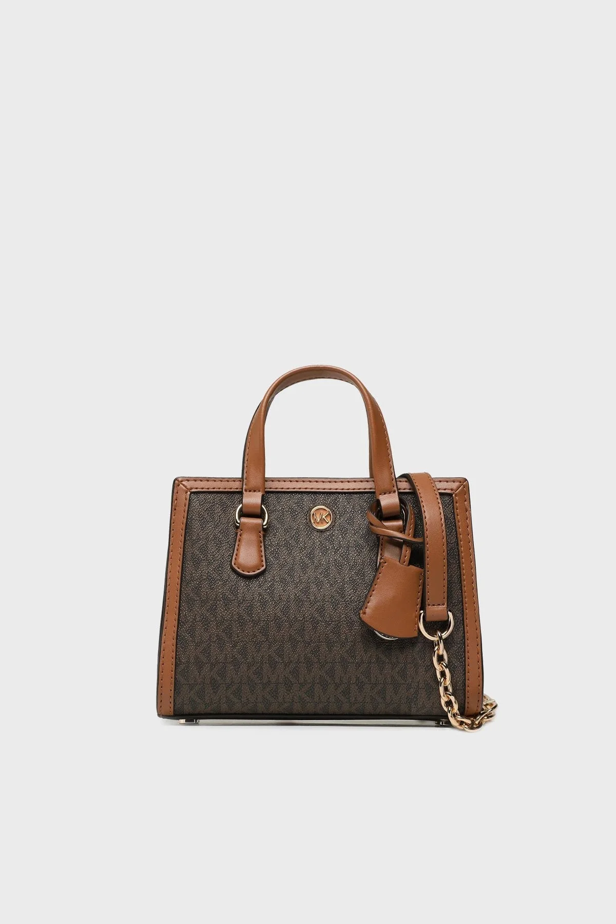 Michael Kors Logolu Çıkarılabilir Zincirli Omuz Askılı 32R3G7CC0B252 Bayan Çanta 32R3G7CC0B 252 KAHVE - 1