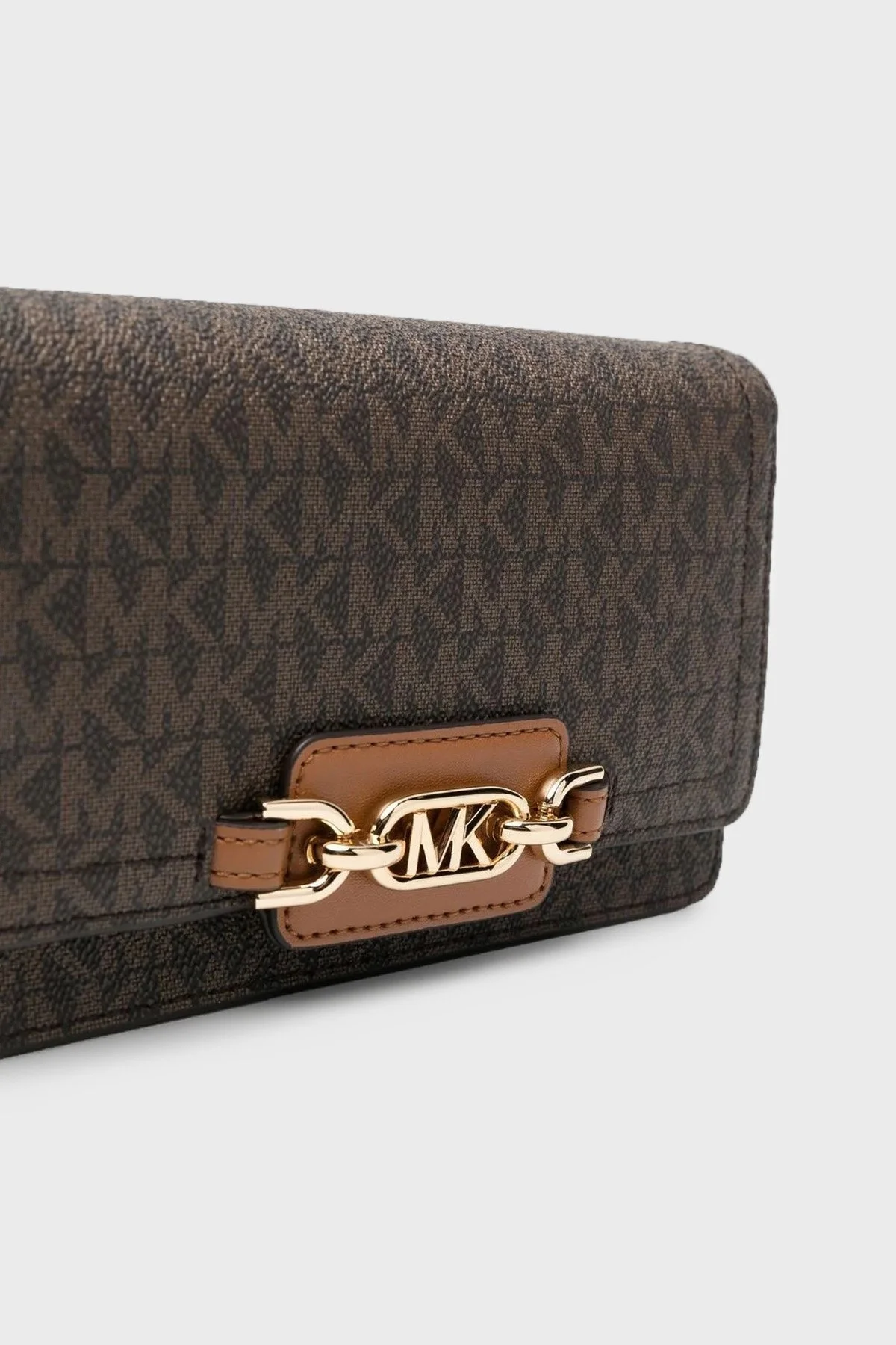 Michael Kors Logolu Çıkarılabilir Zincirli Omuz Askılı Bayan Çanta 32F2G7HC1B 252 KAHVE - 4