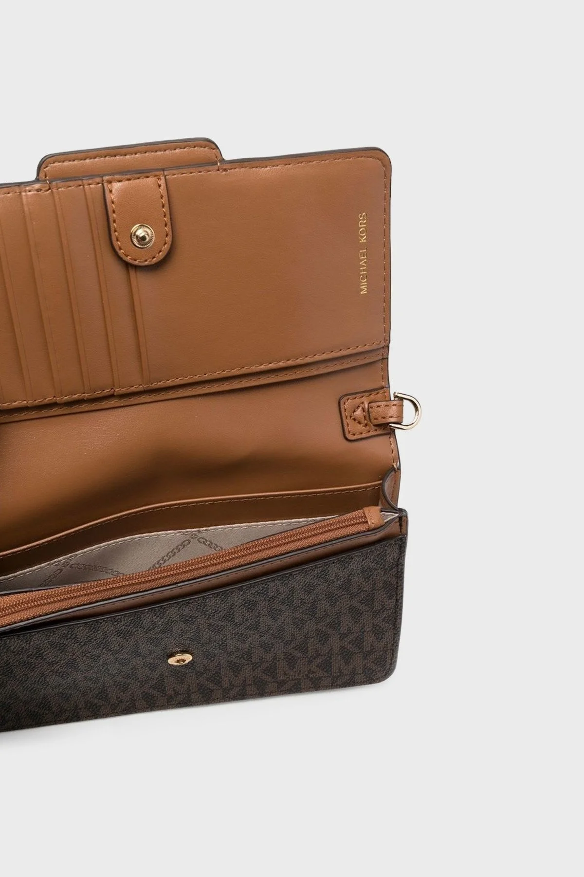 Michael Kors Logolu Çıkarılabilir Zincirli Omuz Askılı Bayan Çanta 32F2G7HC1B 252 KAHVE - 5