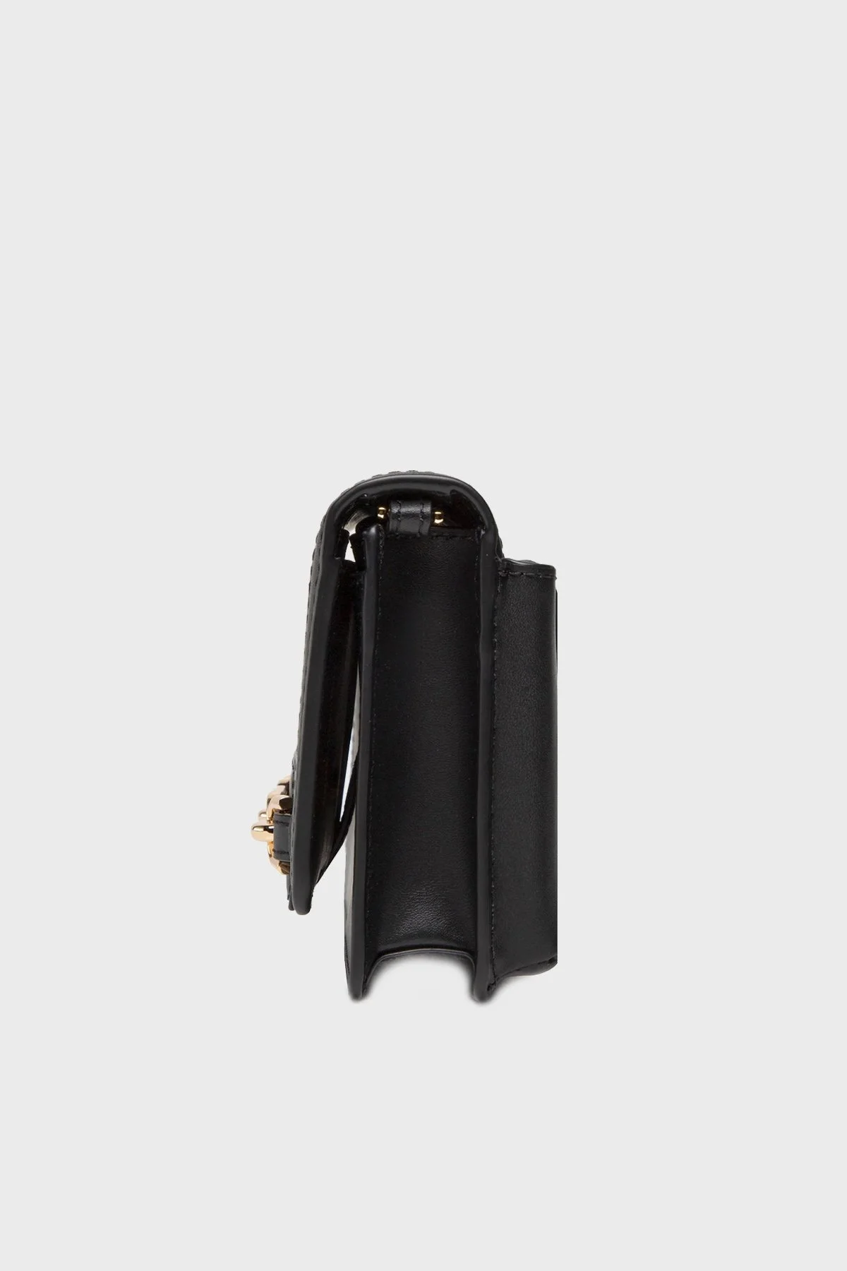 Michael Kors Logolu Çıkarılabilir Zincirli Omuz Askılı Hakiki Deri Bayan Çanta 32F2G7HC1L 001 SİYAH - 4