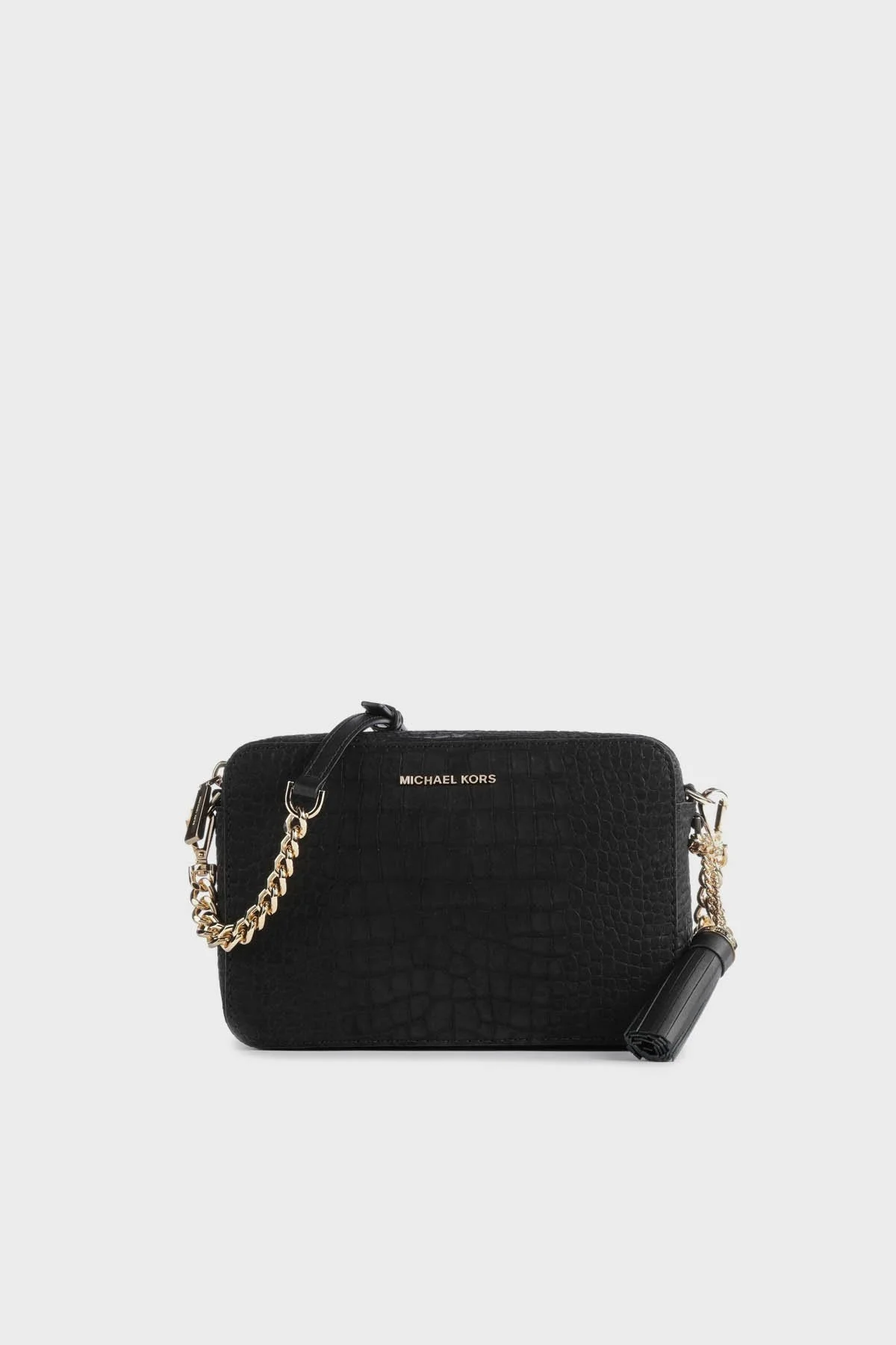 Michael Kors Logolu Çıkarılabilir Zincirli Uzatma Askılı 32F3GJ6C6E001 Bayan Çanta 32F3GJ6C6E 001 SİYAH - 1