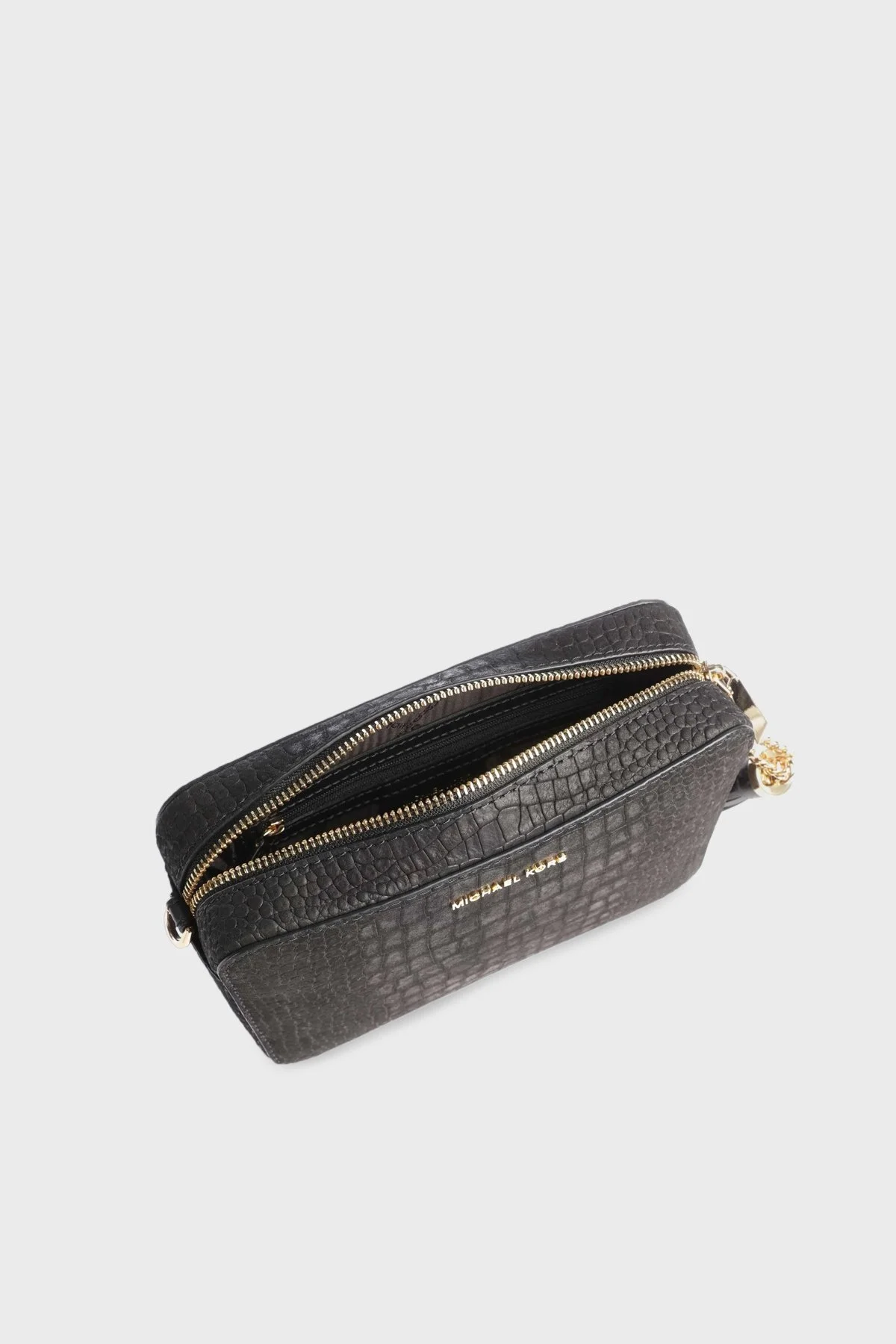 Michael Kors Logolu Çıkarılabilir Zincirli Uzatma Askılı 32F3GJ6C6E001 Bayan Çanta 32F3GJ6C6E 001 SİYAH - 5