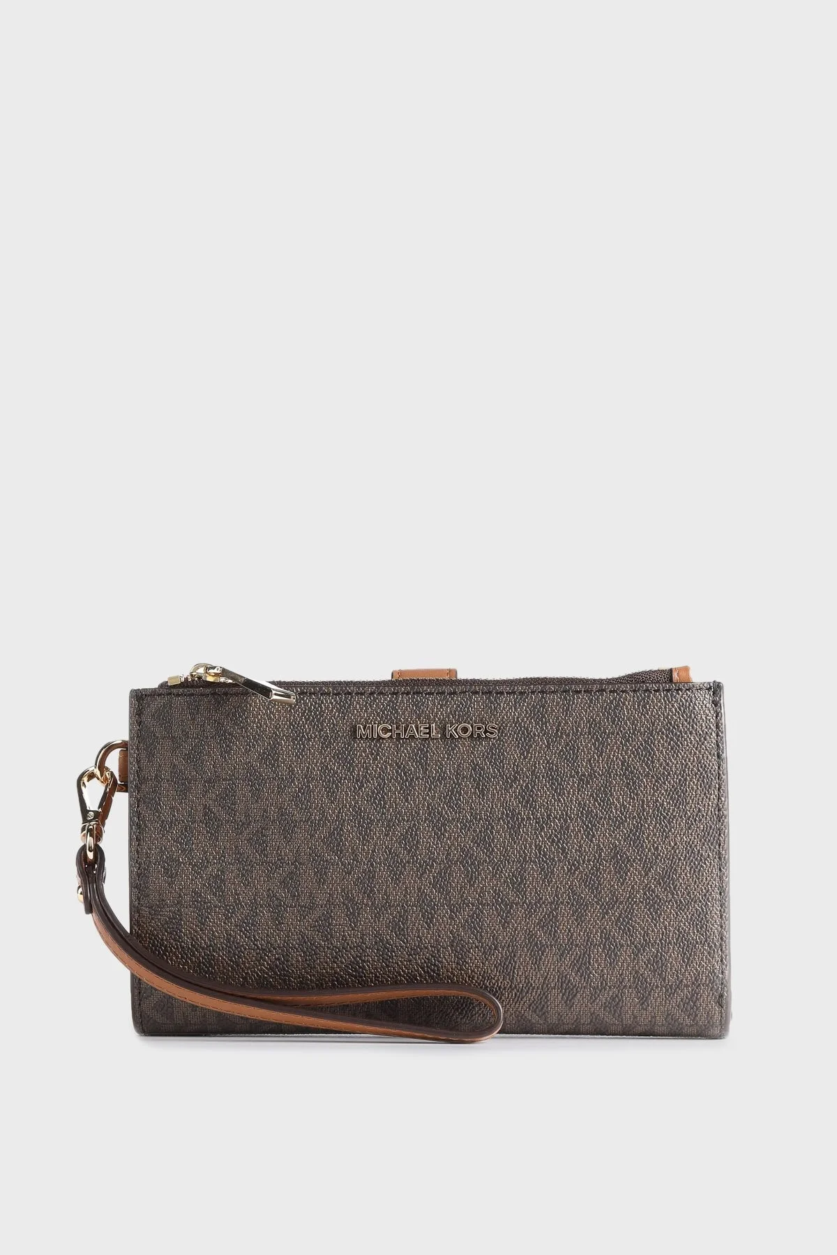 Michael Kors Logolu Çok Bölmeli 34F1GJ6W4B200 Bayan Cüzdan 34F1GJ6W4B 200 KAHVE - 1