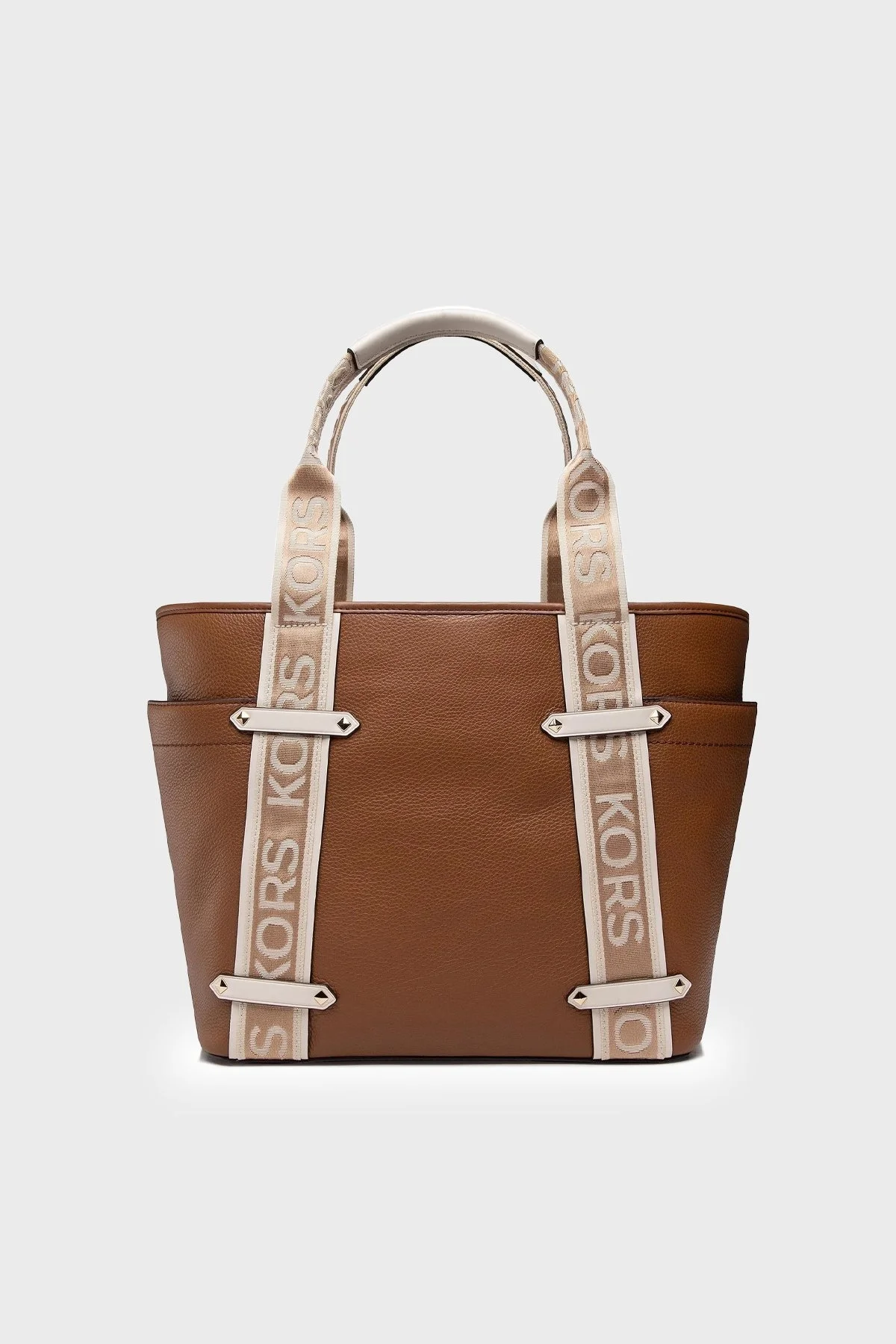 Michael Kors Logolu Deri 30F2G5VT3L Bayan Çanta 30F2G5VT3L LT CRM LUGG KAHVE - 3