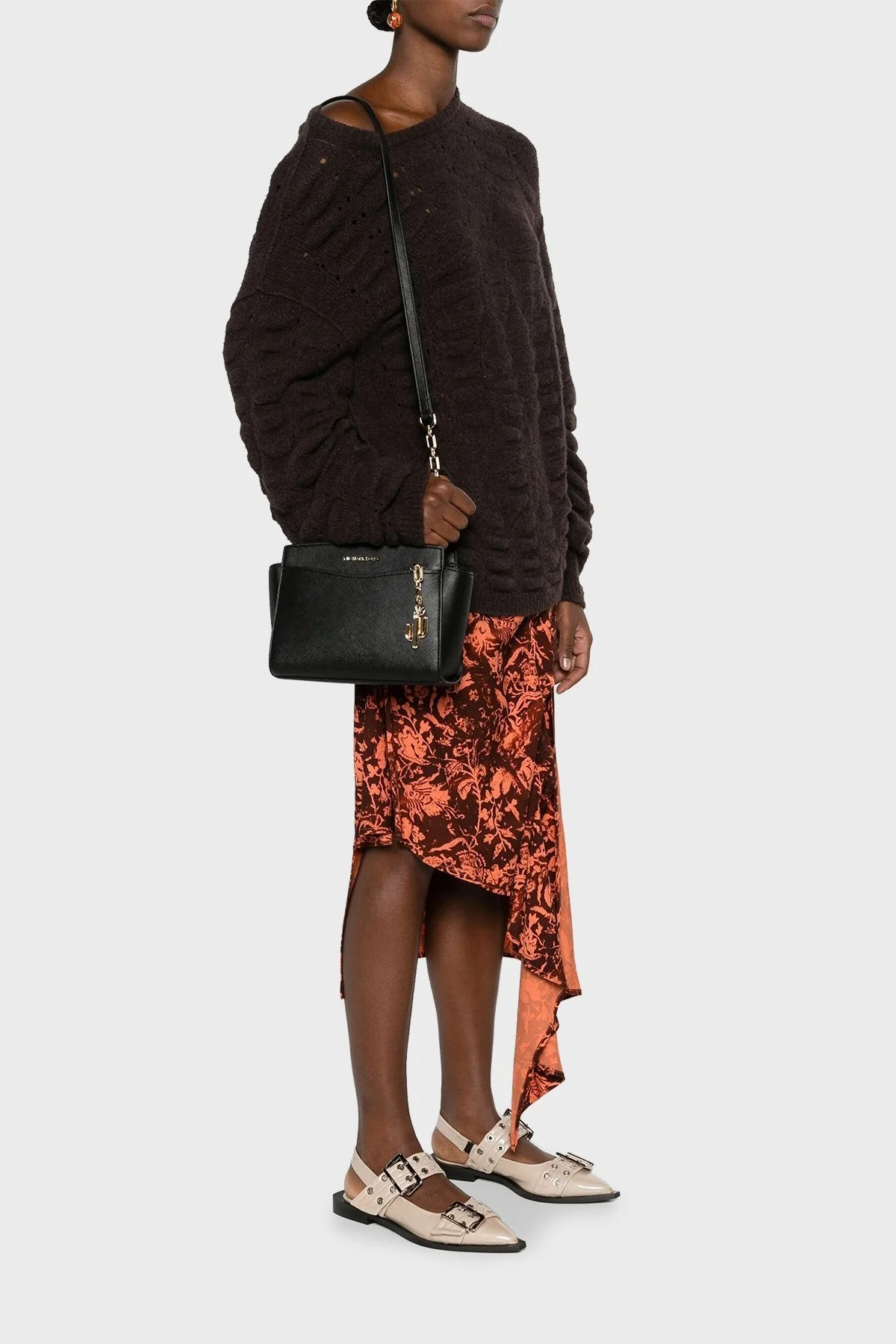 Michael Kors Logolu Deri 30S4BLMM2O001 Bayan Çanta 30S4BLMM2O 001 SİYAH - 2