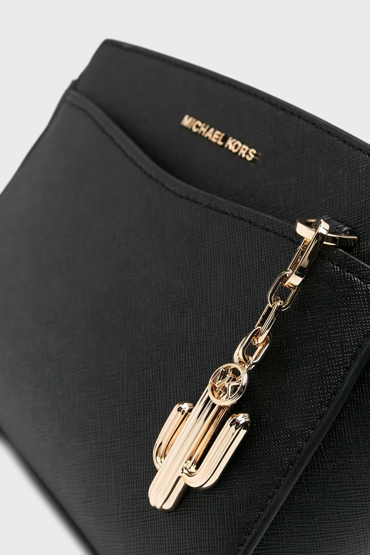 Michael Kors Logolu Deri 30S4BLMM2O001 Bayan Çanta 30S4BLMM2O 001 SİYAH - 4