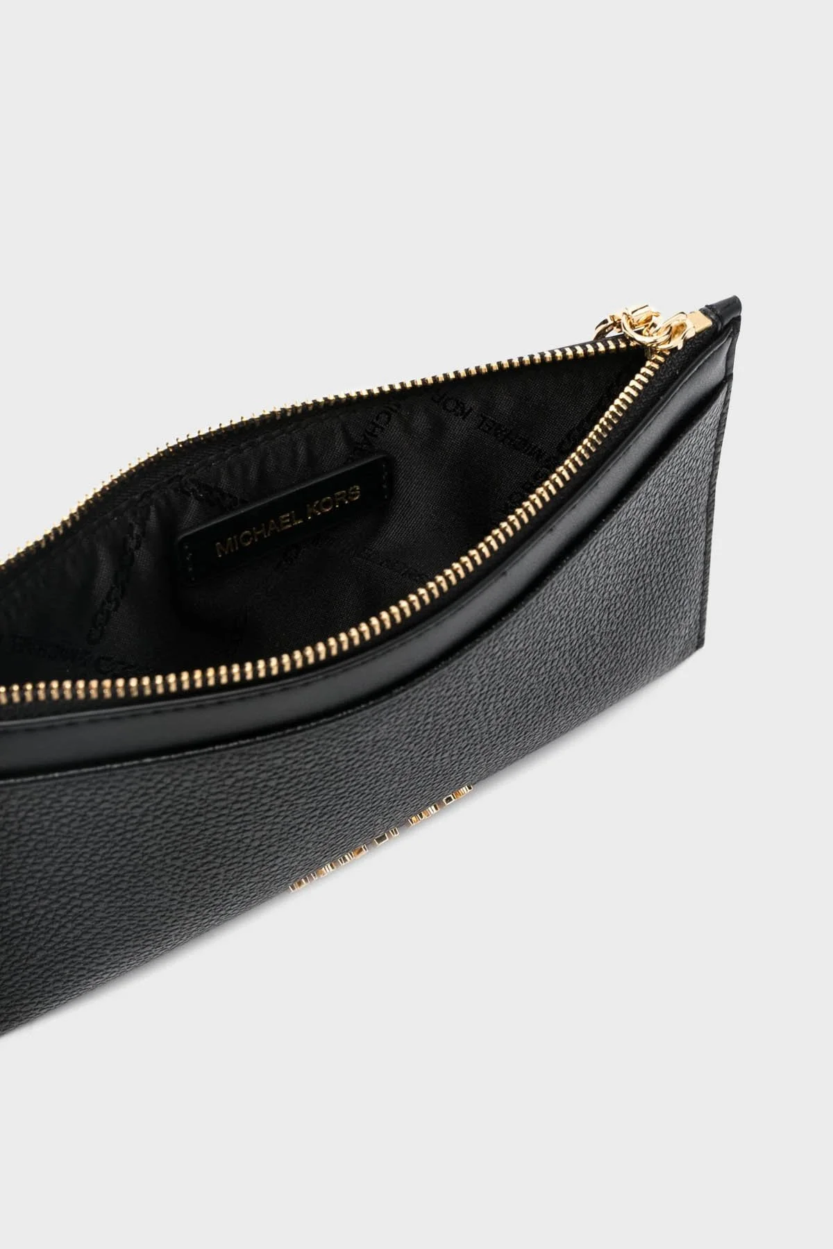Michael Kors Logolu Deri 34F3G8ED7L001 Kadın Kartlık 34F3G8ED7L 001 SİYAH - 3