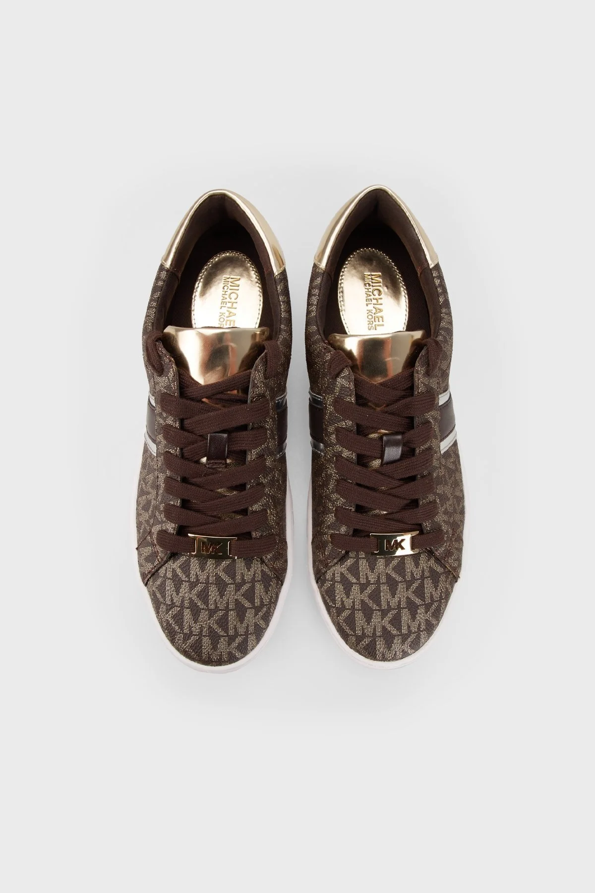 Michael Kors Logolu Deri 43R2IRFS1B200 Bayan Ayakkabı 43R2IRFS1B 200 KAHVE - 4