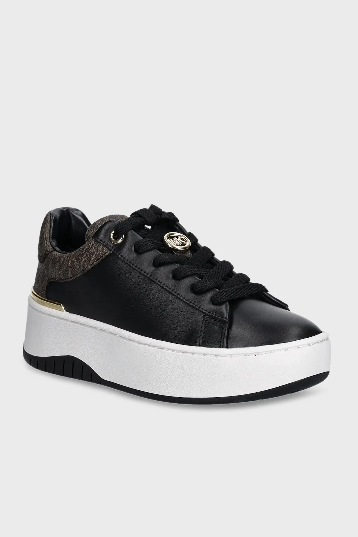Michael Kors Logolu Deri Sneaker 43F5DTFS6L292 Kadın Ayakkabı 43F5DTFS6L 292 SİYAH - 2