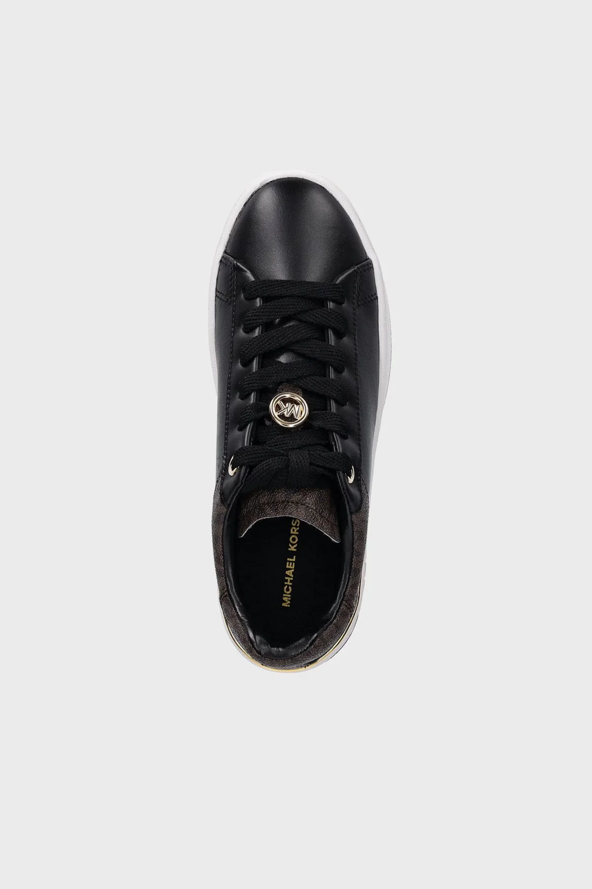 Michael Kors Logolu Deri Sneaker 43F5DTFS6L292 Kadın Ayakkabı 43F5DTFS6L 292 SİYAH - 3